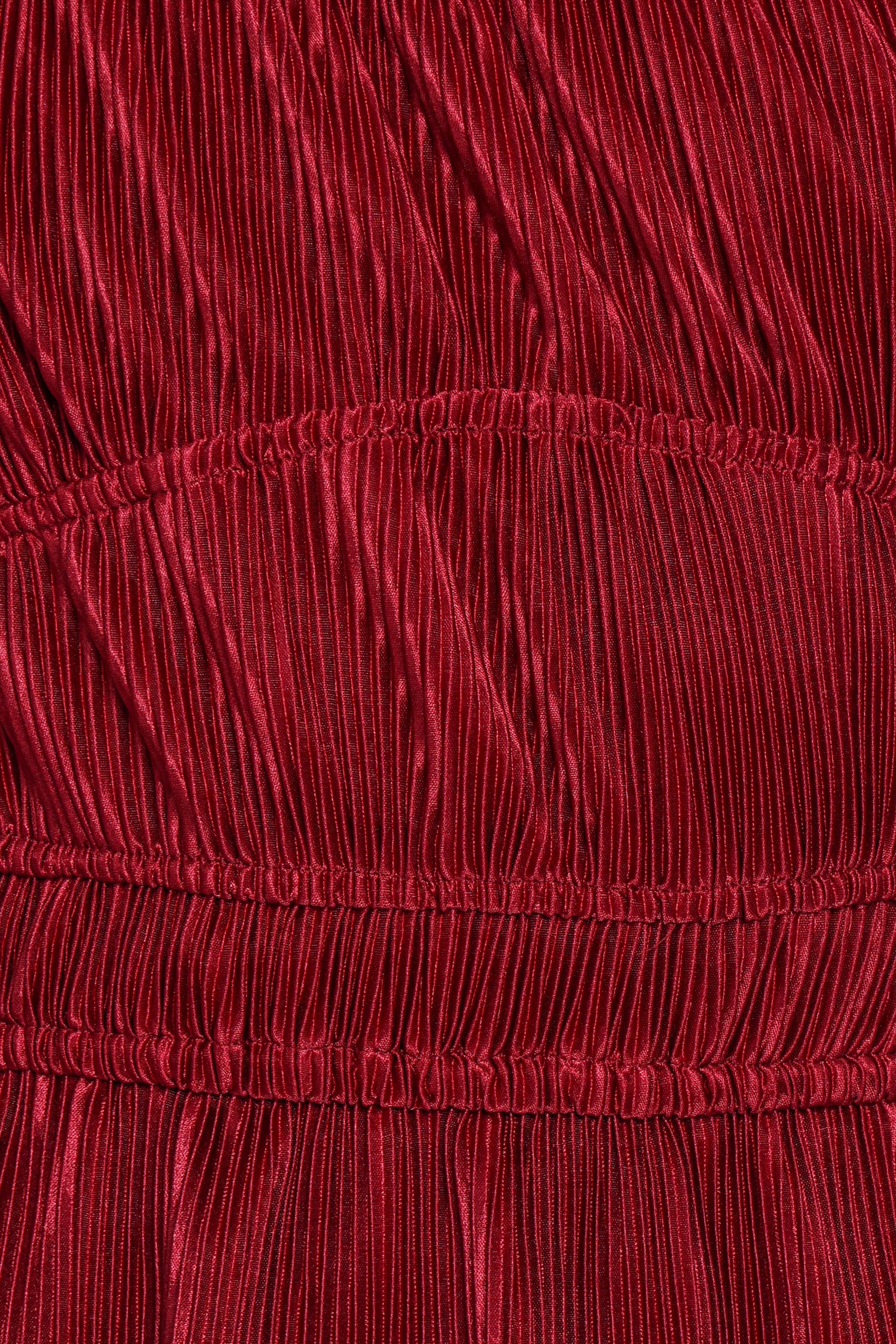Petal and Pup USA TOPS Ceppia Plisse Top - Burgundy