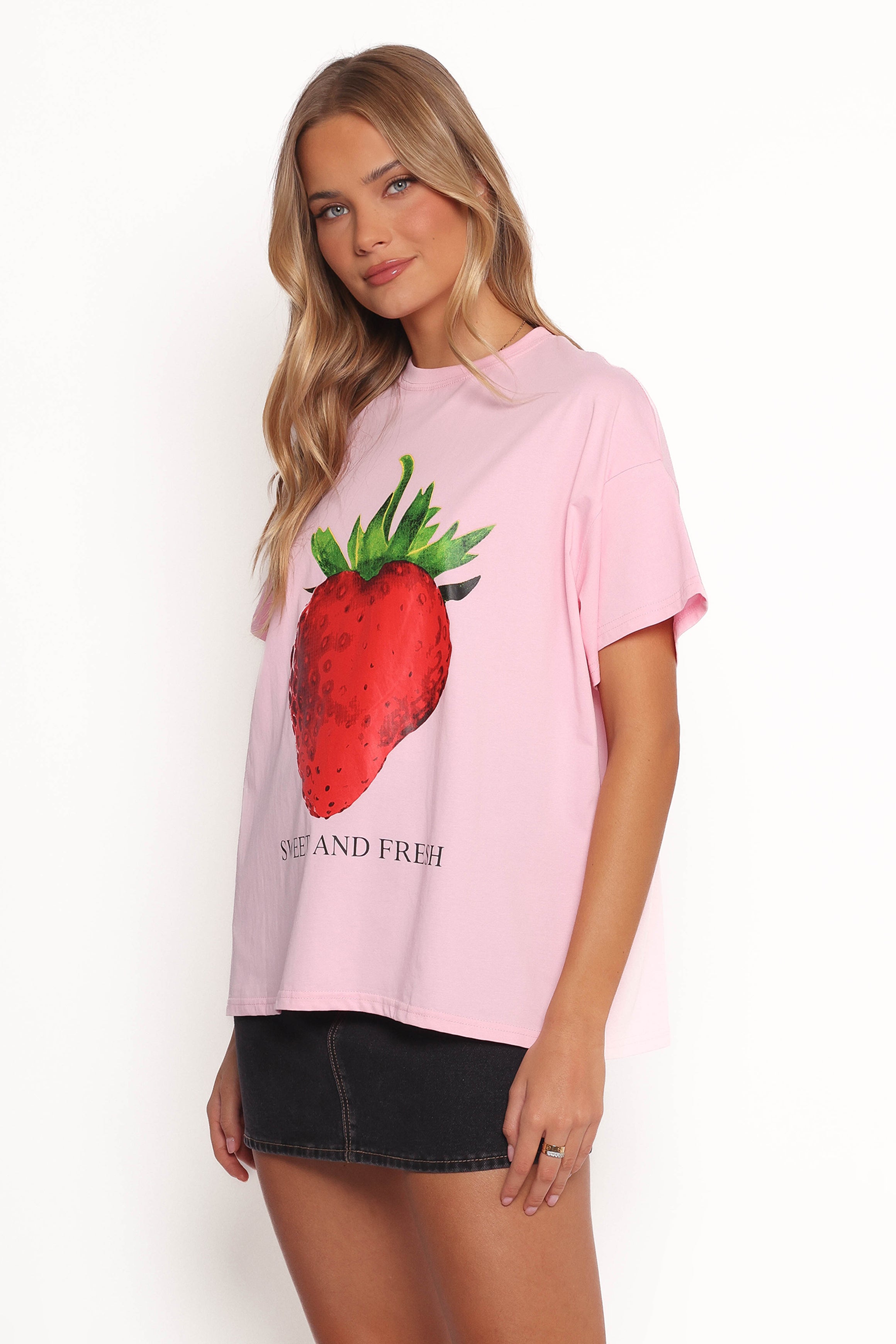 Petal and Pup USA TOPS Cerise Tee - Strawberry