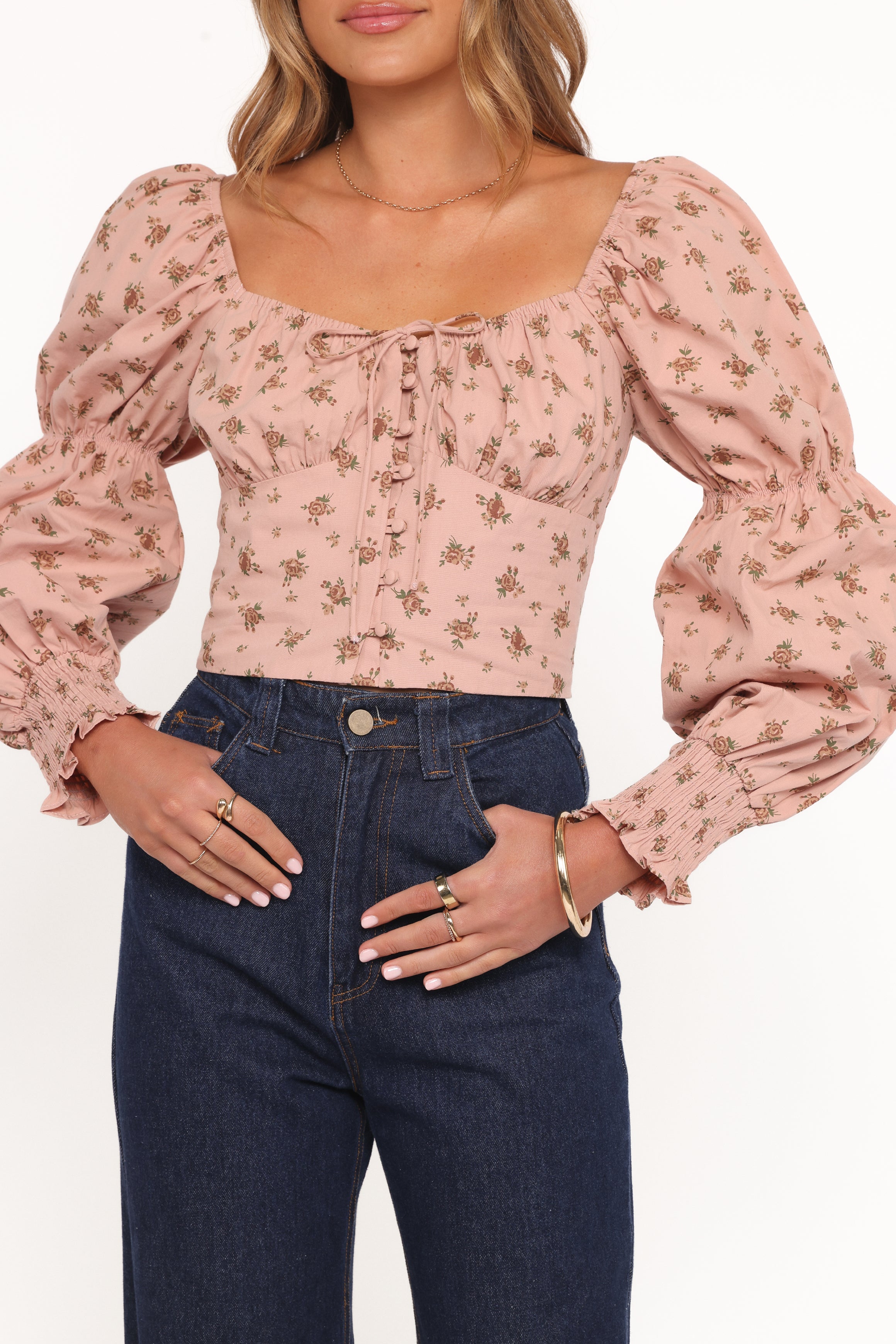 Petal and Pup USA TOPS Charlene Top - Pink Floral