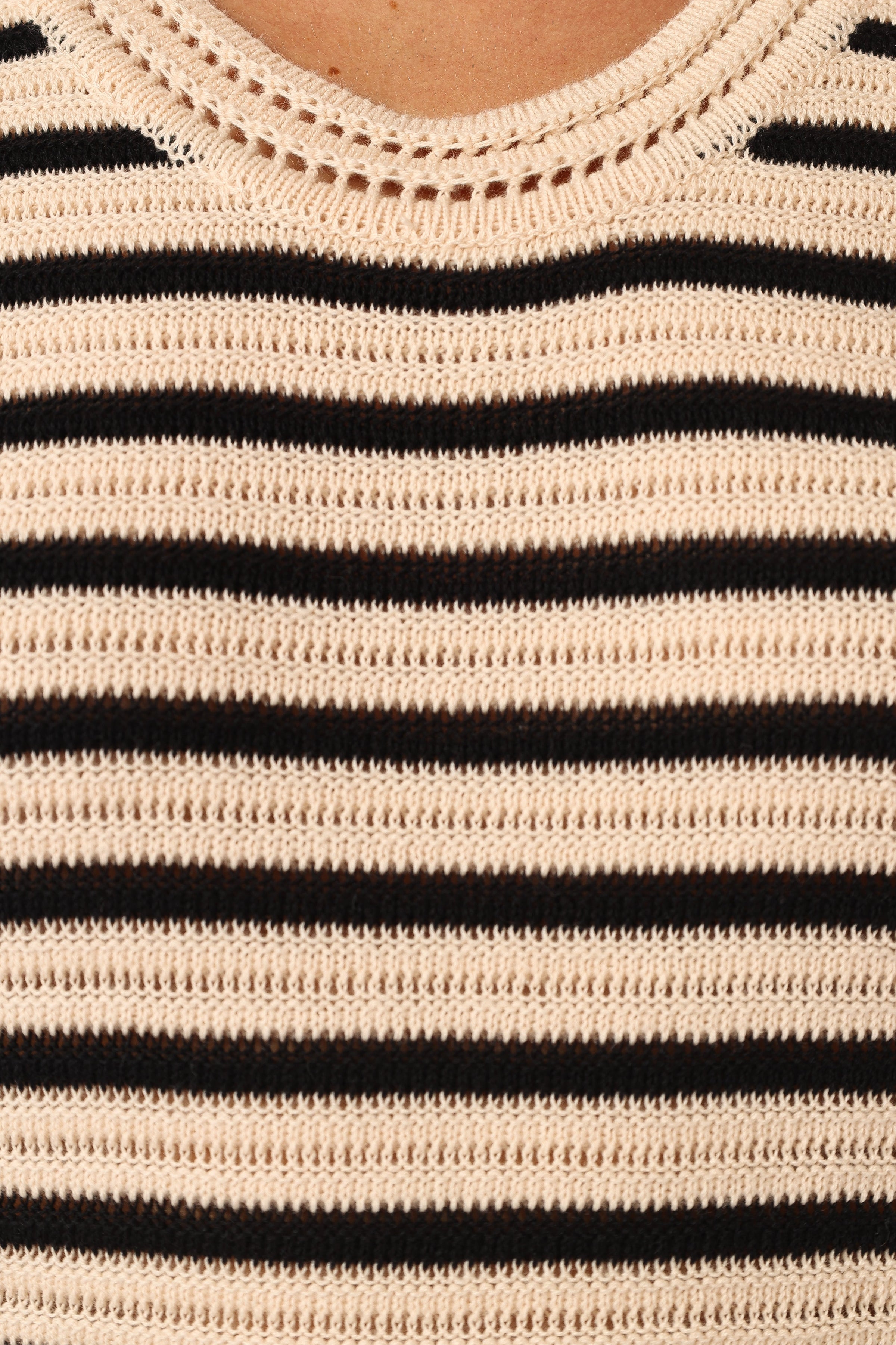 Petal and Pup USA TOPS Cherie Knit Top - Sand Black