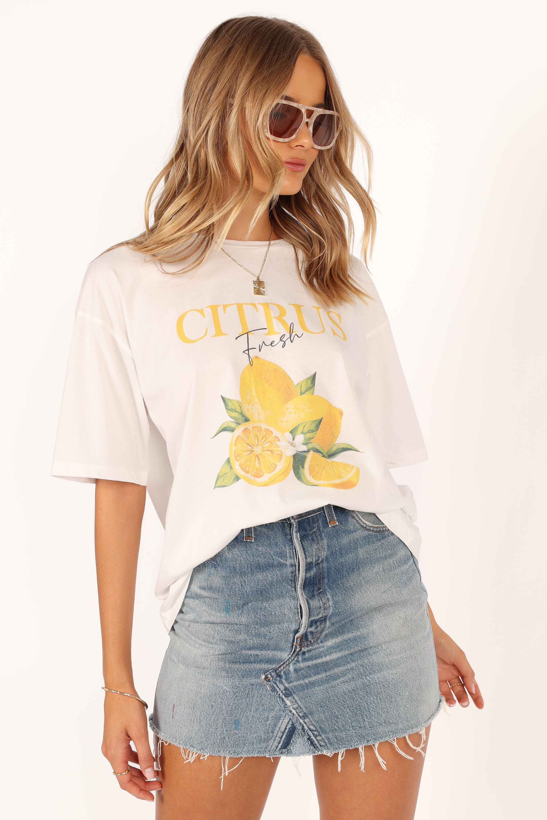 Petal and Pup USA TOPS Citrus Tee - White