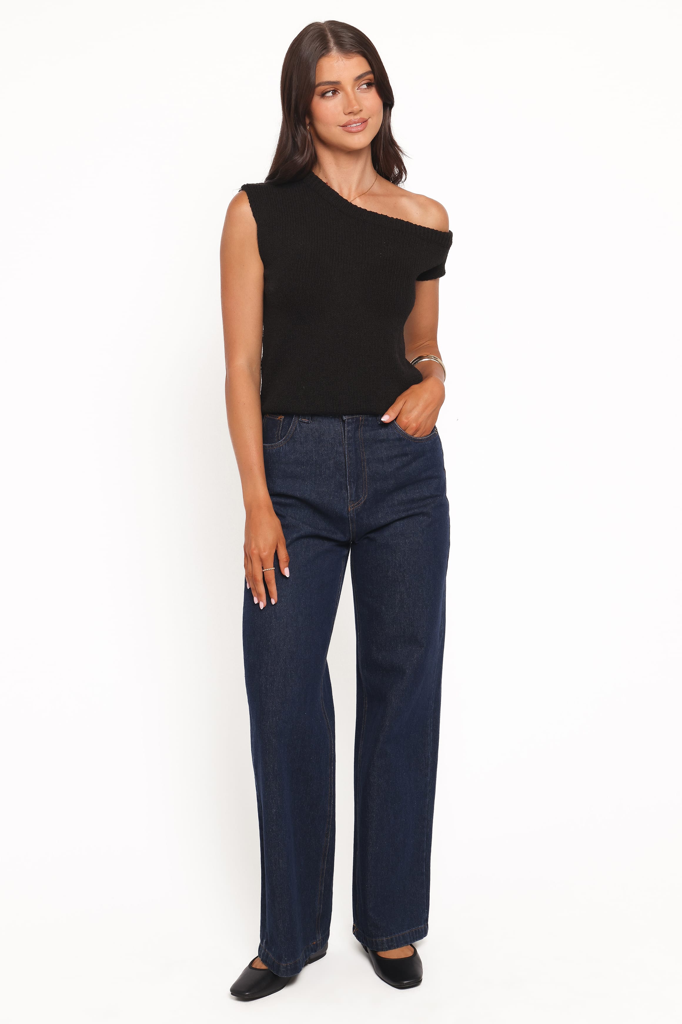 Petal and Pup USA TOPS Coco Knit Top - Black