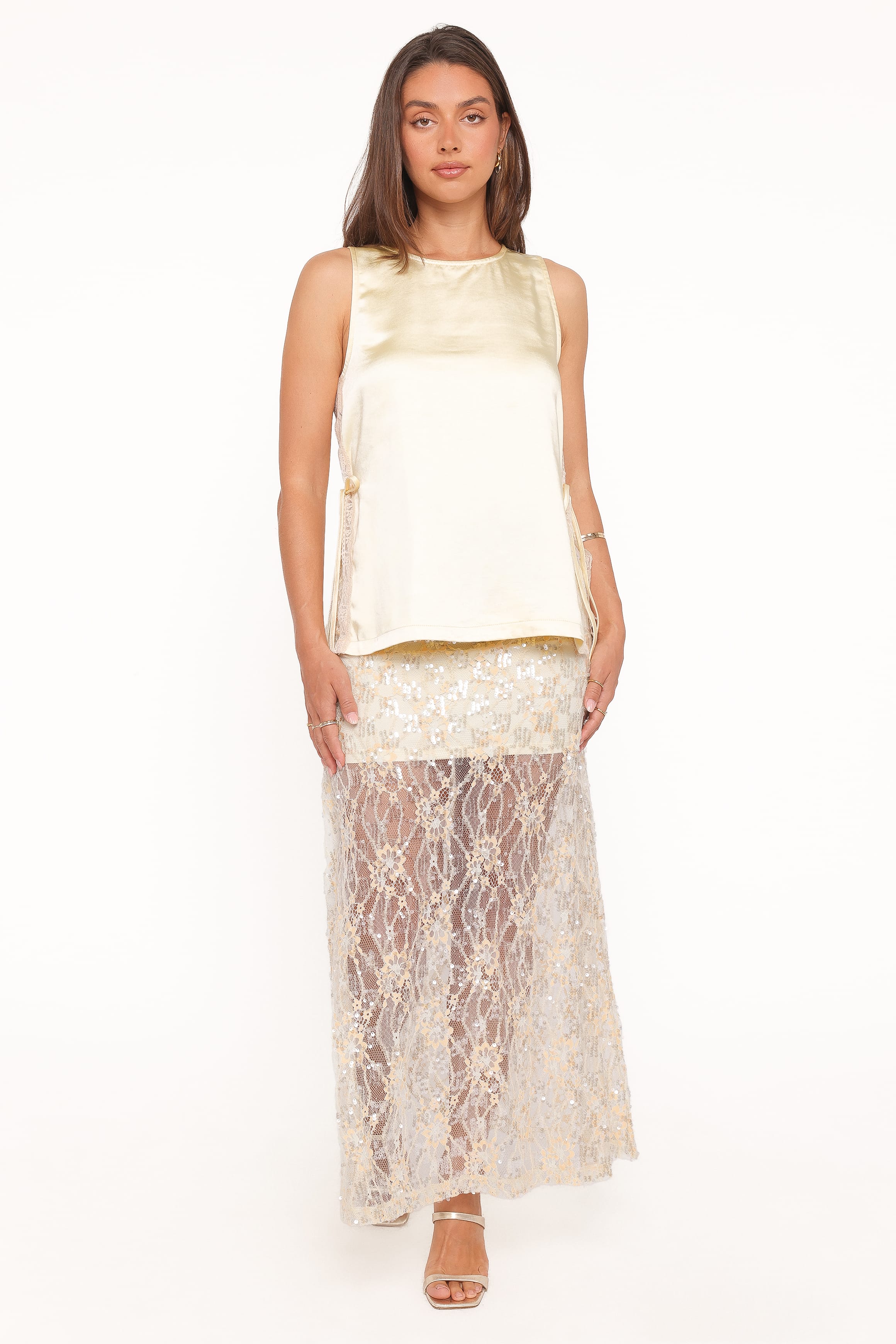 Petal and Pup USA TOPS Coleman Side Slit Top - Butter Yellow