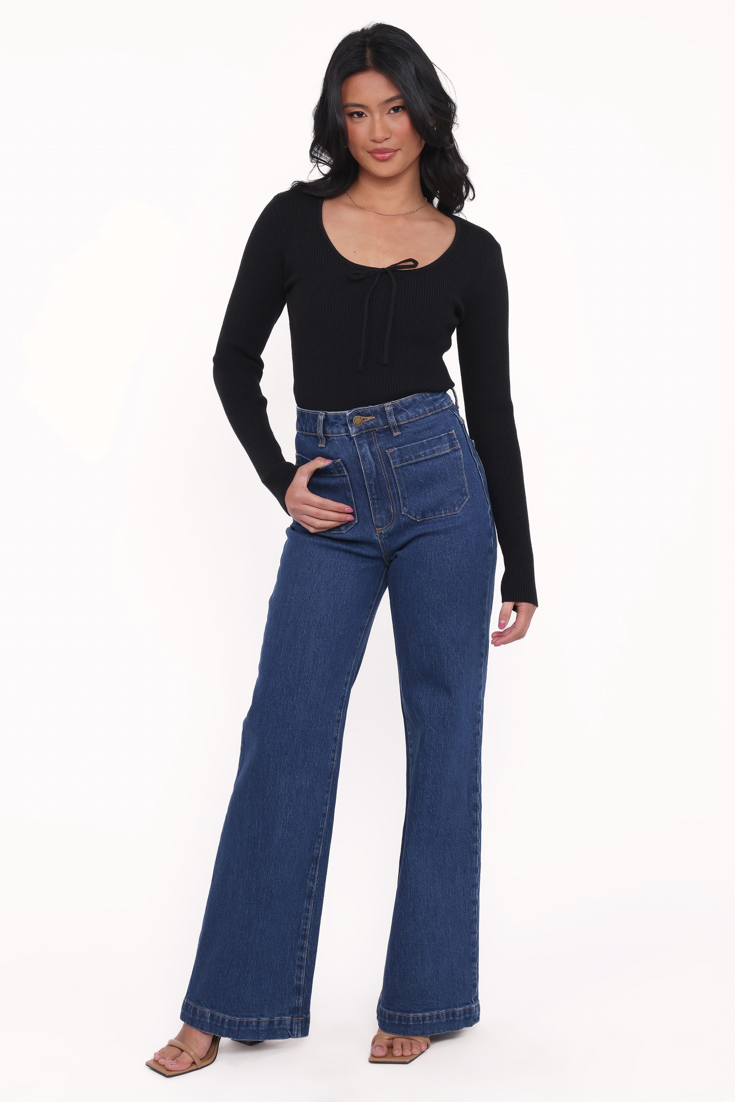Petal and Pup USA TOPS Cooper Knit Top - Black
