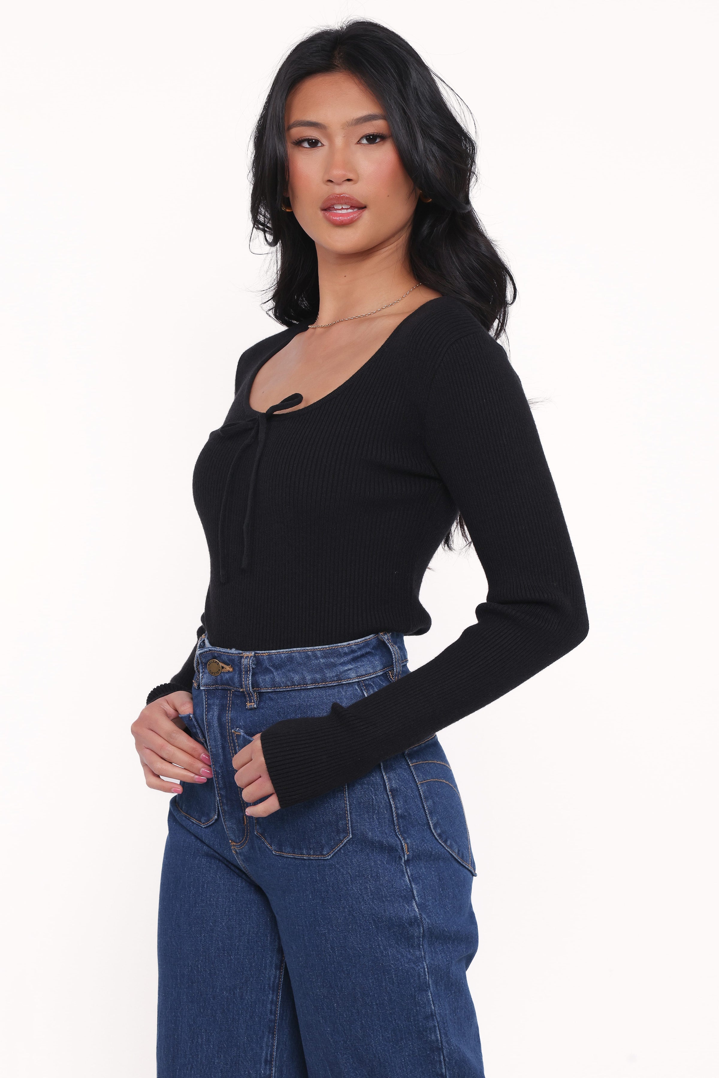 Petal and Pup USA TOPS Cooper Knit Top - Black