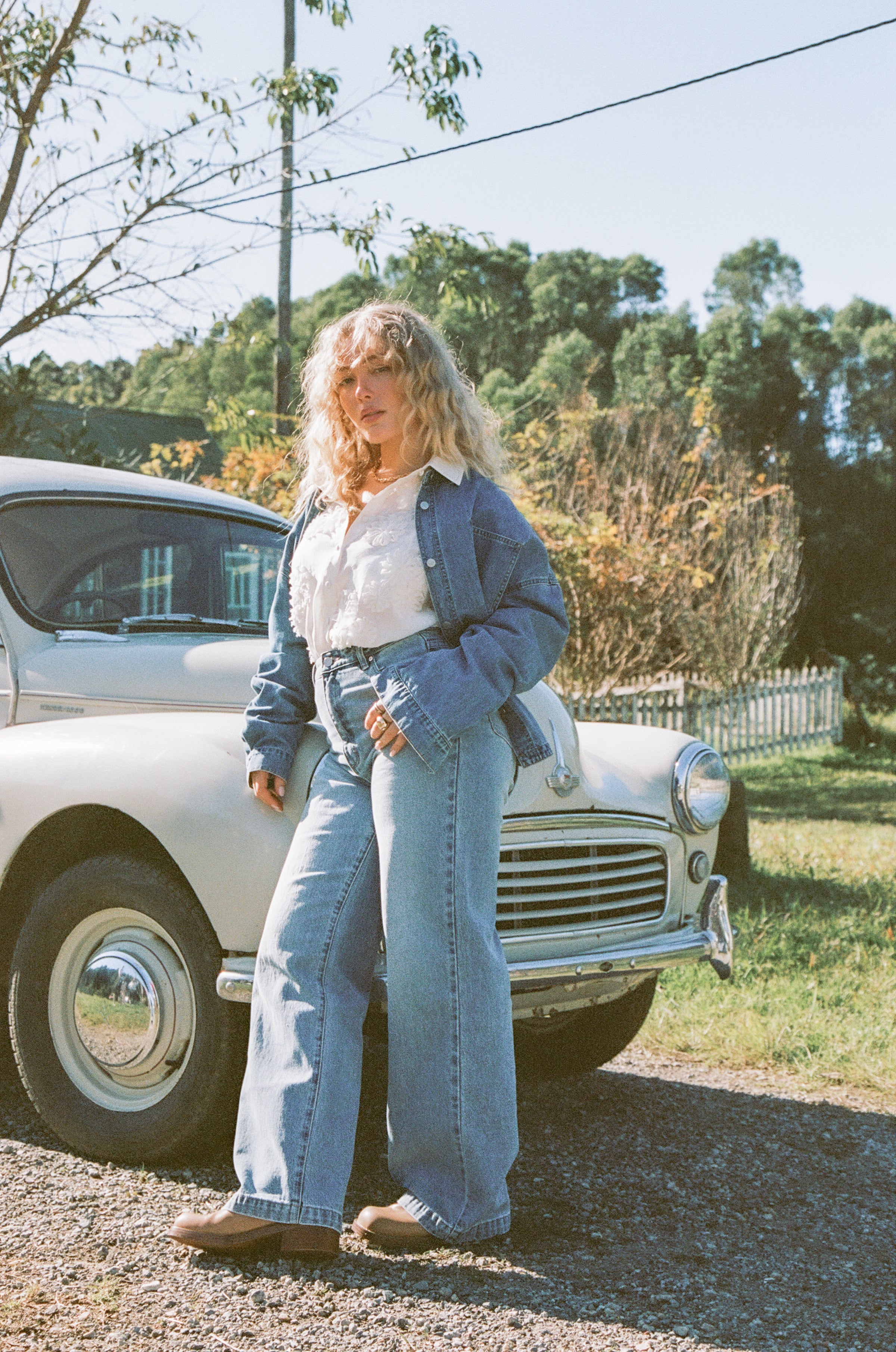 Petal and Pup USA TOPS Cornelia Denim Shirt - Blue