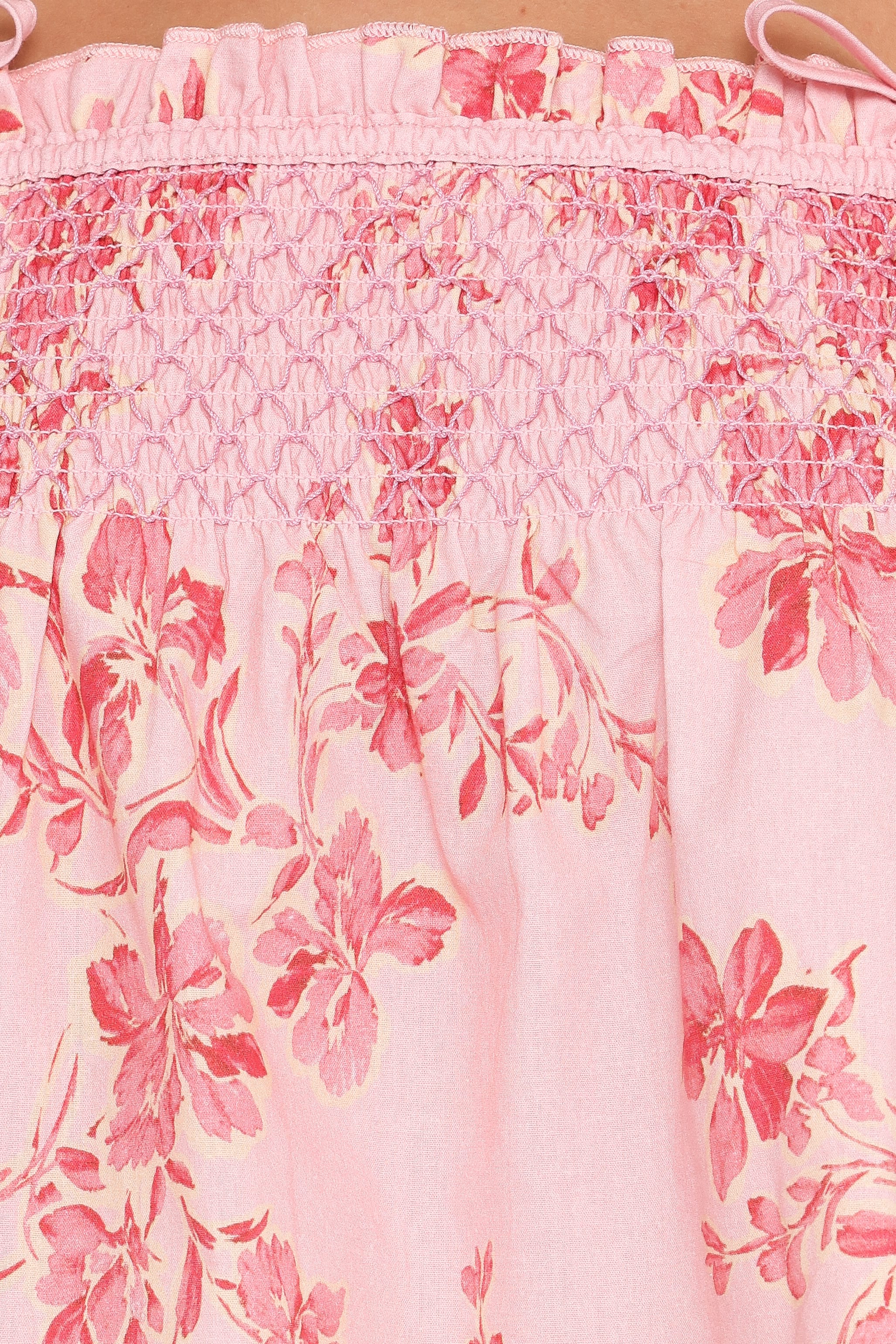 Petal and Pup USA TOPS Cosima Baby Doll Top - Rose Pink Floral