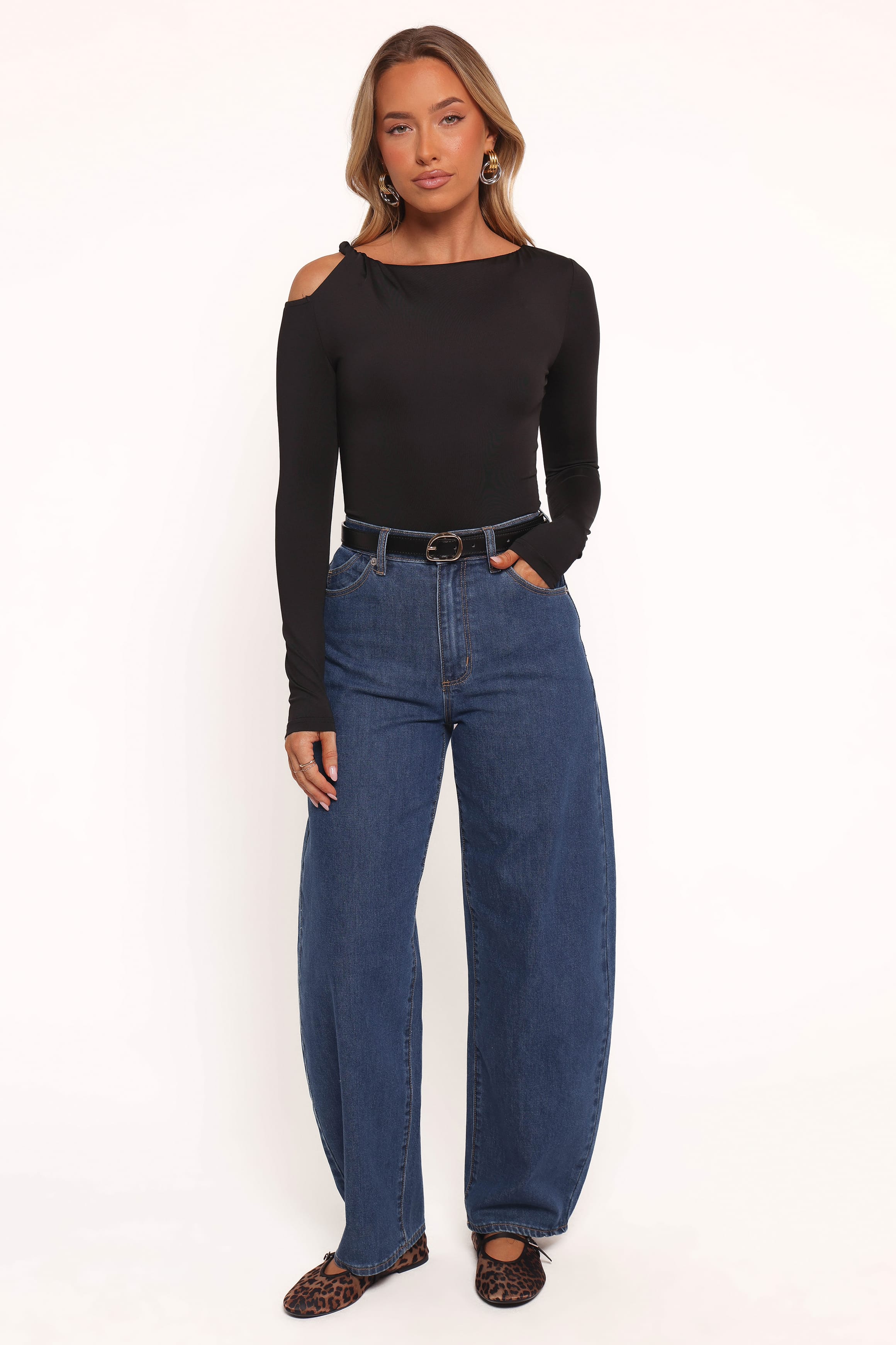 Petal and Pup USA TOPS Darma Long Sleeve Top - Black