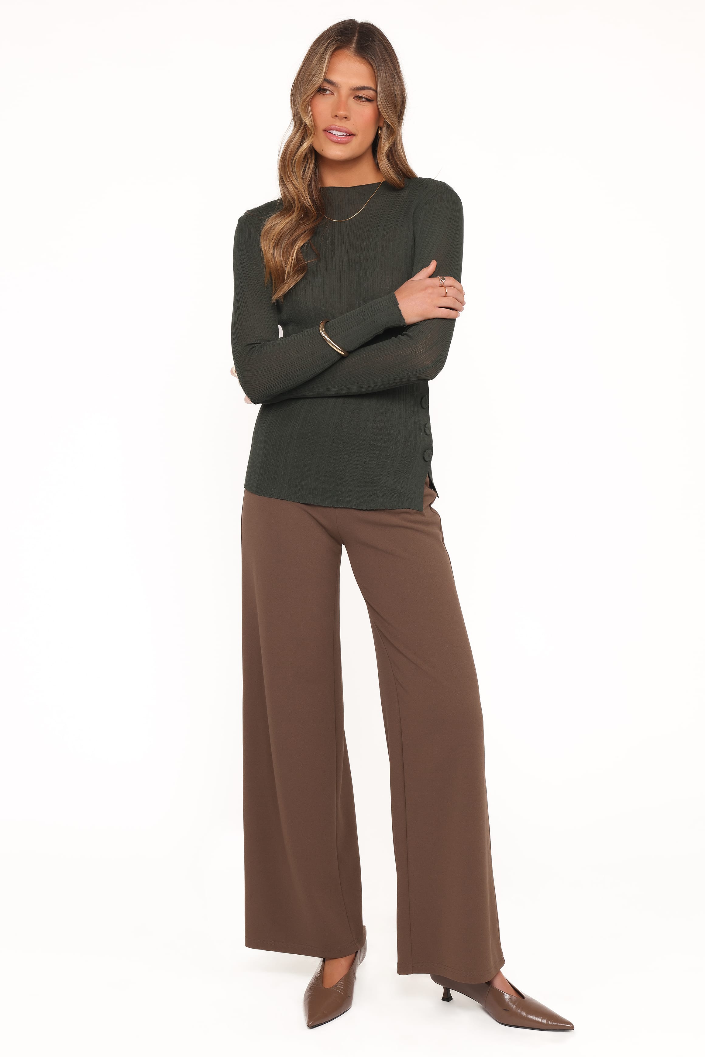 Petal and Pup USA TOPS Delphine Top - Dark Green