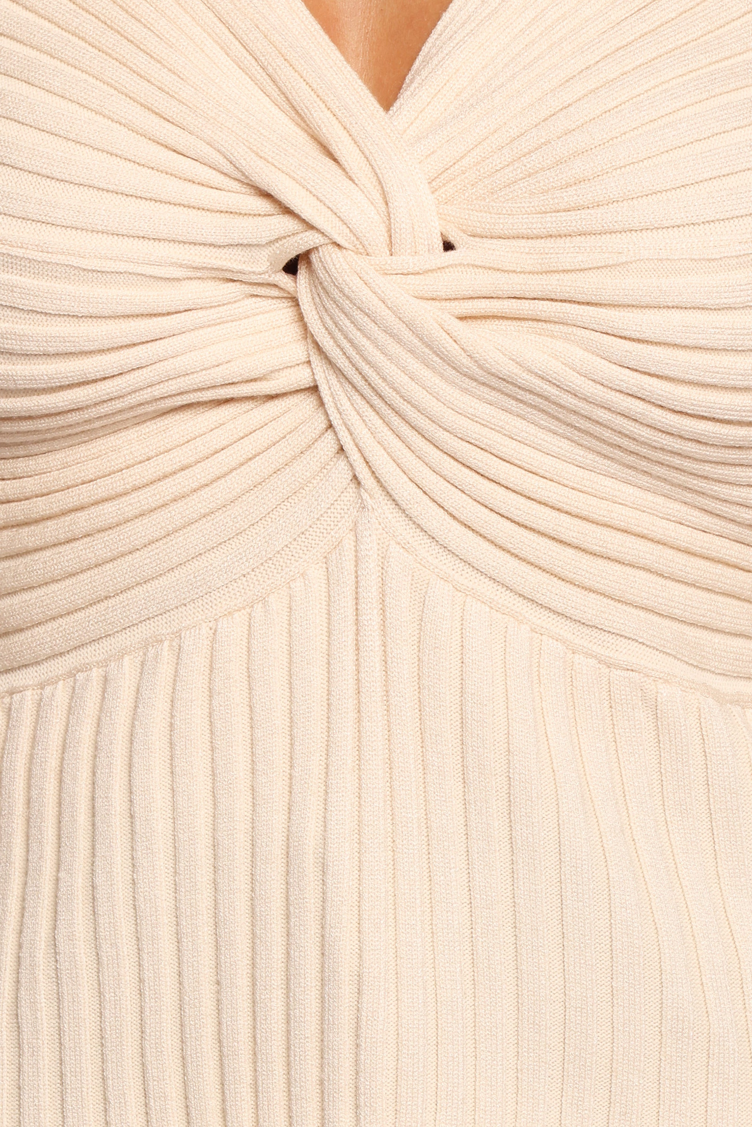 Petal and Pup USA TOPS Demi Twist Detail Knit Top - Cream