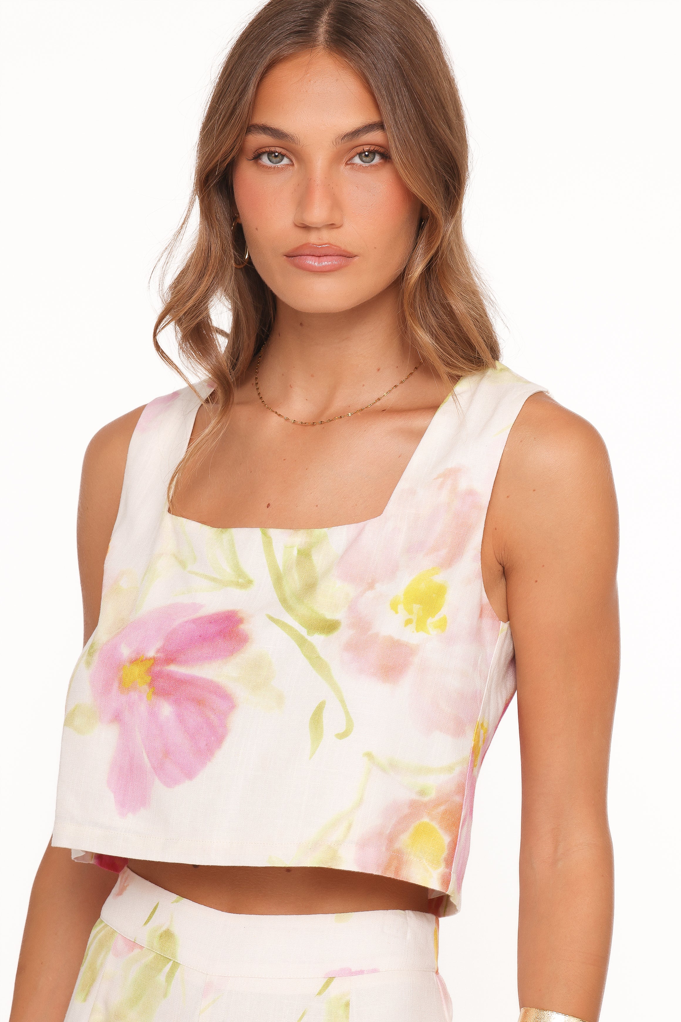 Petal and Pup USA TOPS Devlin Top - Pink Garden Floral