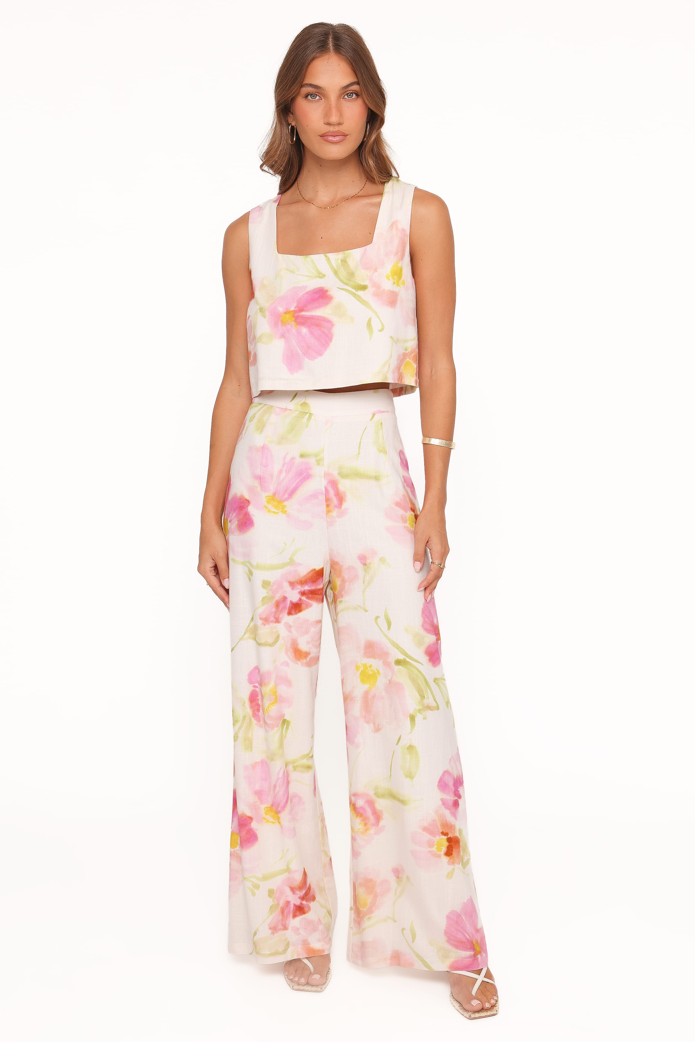 Petal and Pup USA TOPS Devlin Top - Pink Garden Floral