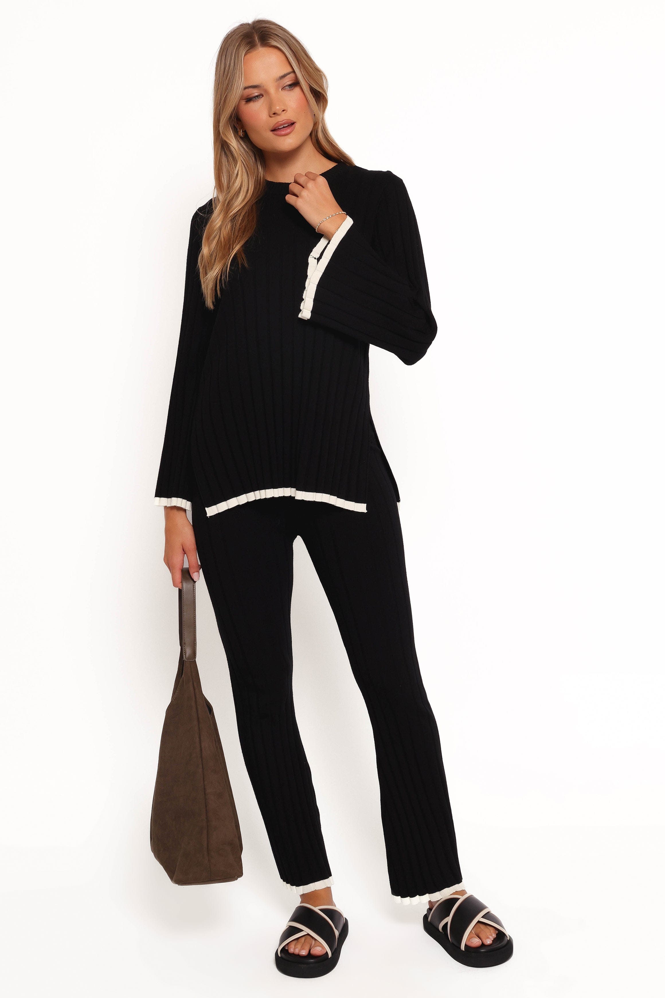 Petal and Pup USA TOPS Dora Knit Top - Black