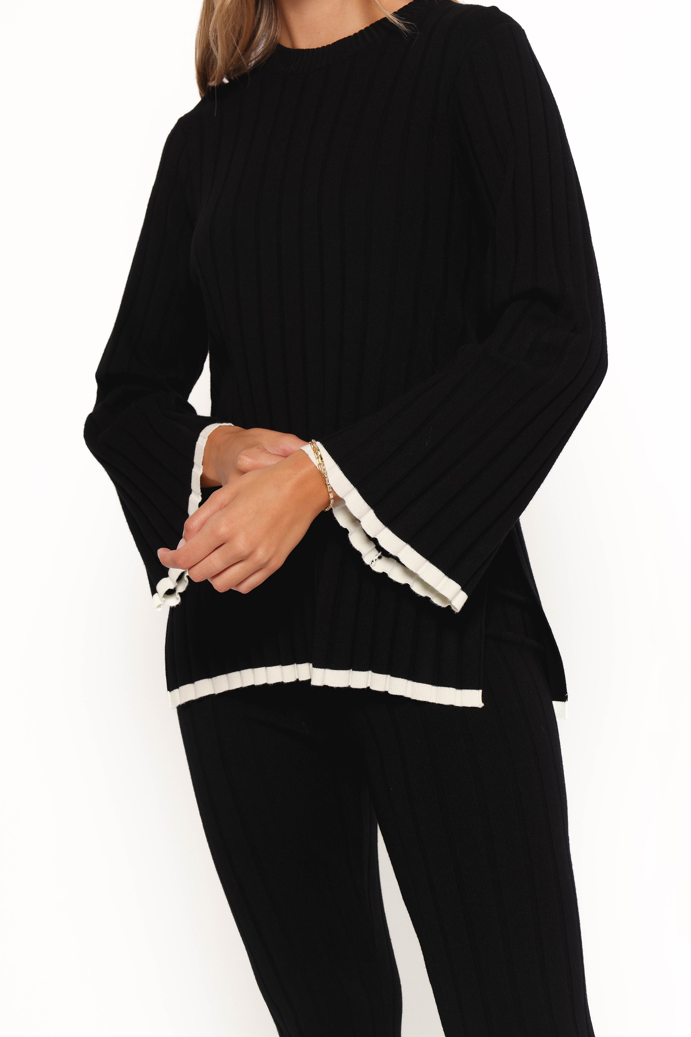 Petal and Pup USA TOPS Dora Knit Top - Black