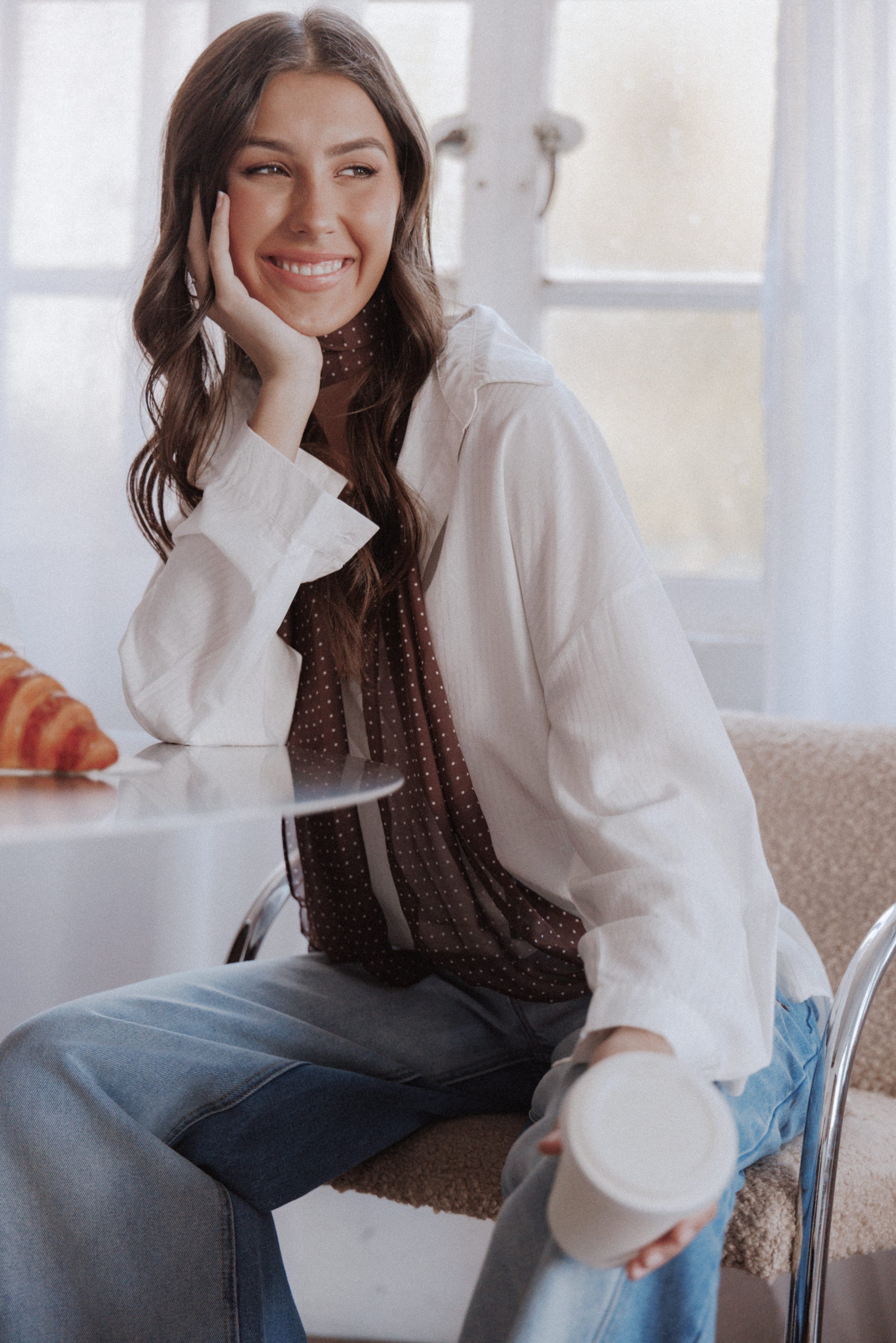 Petal and Pup USA TOPS Edwards Shirt - White Stripe
