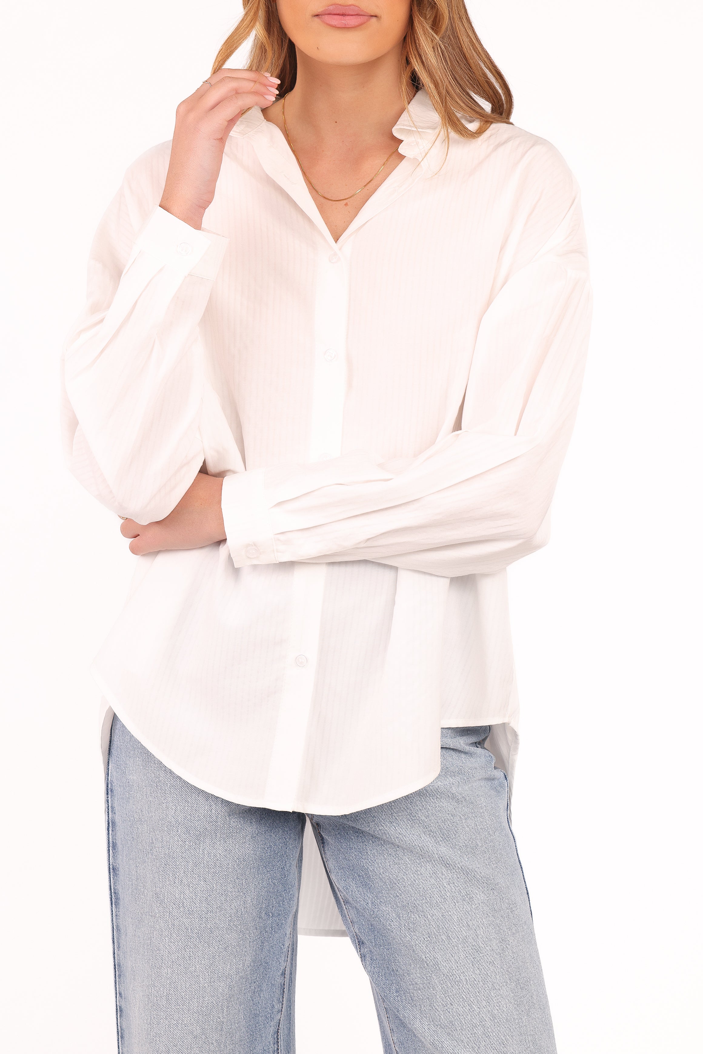 Petal and Pup USA TOPS Edwards Shirt - White Stripe