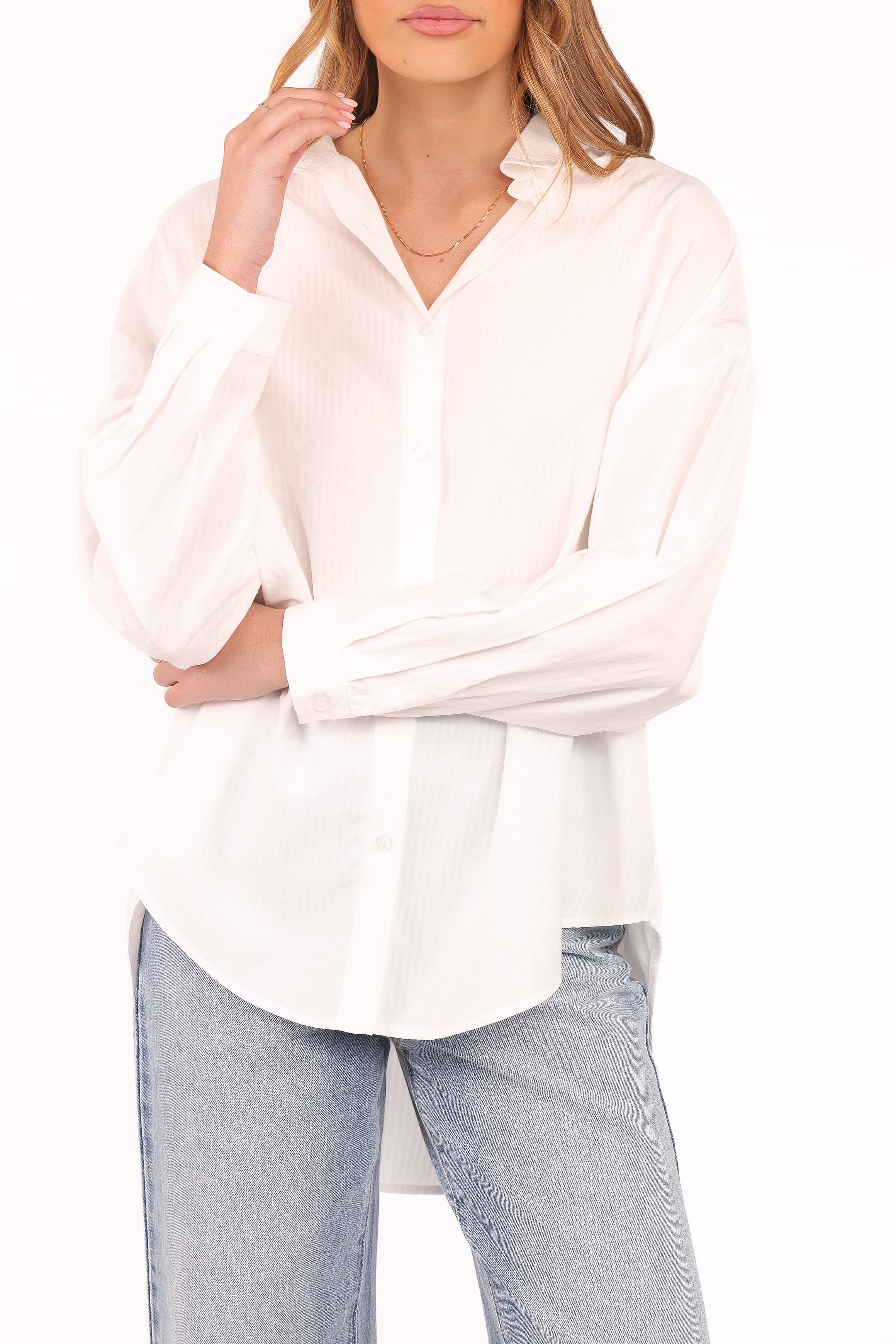 Petal and Pup USA TOPS Edwards Shirt - White Stripe