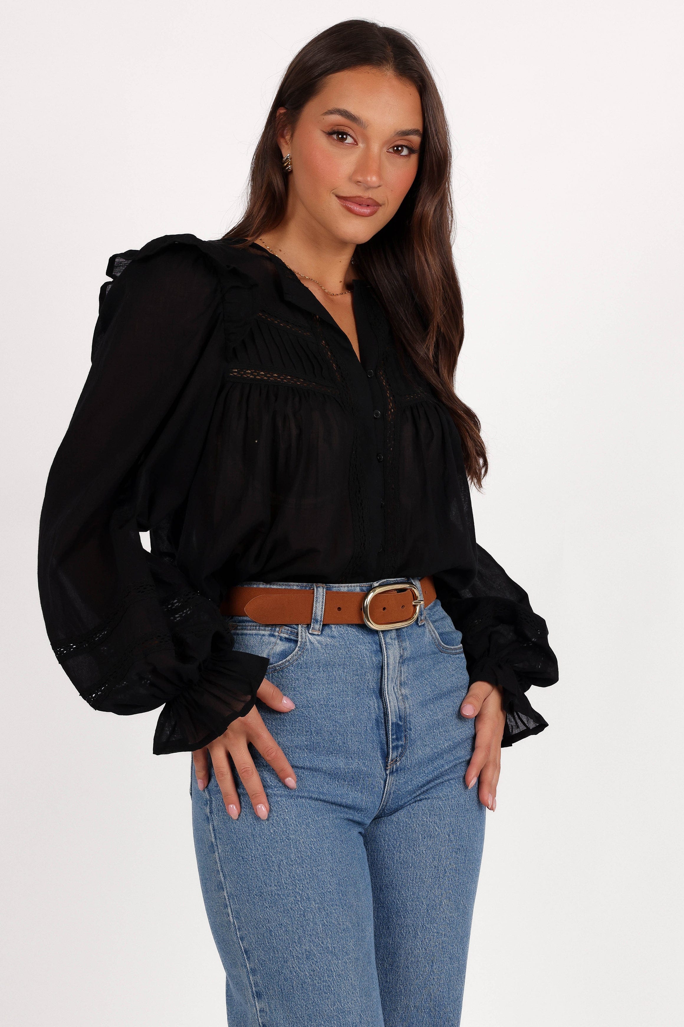 Petal and Pup USA TOPS Emelia Top - Black