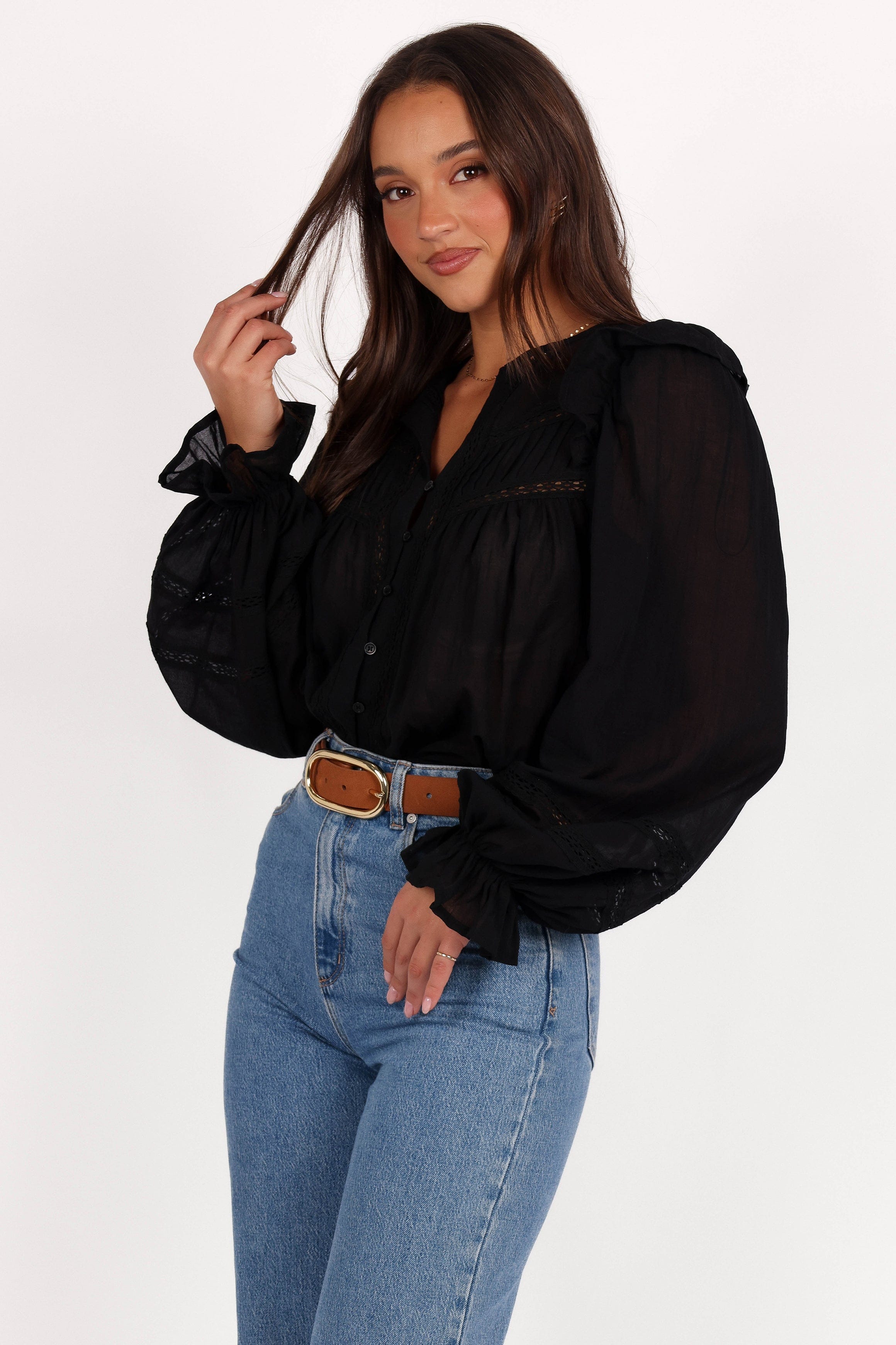 Petal and Pup USA TOPS Emelia Top - Black
