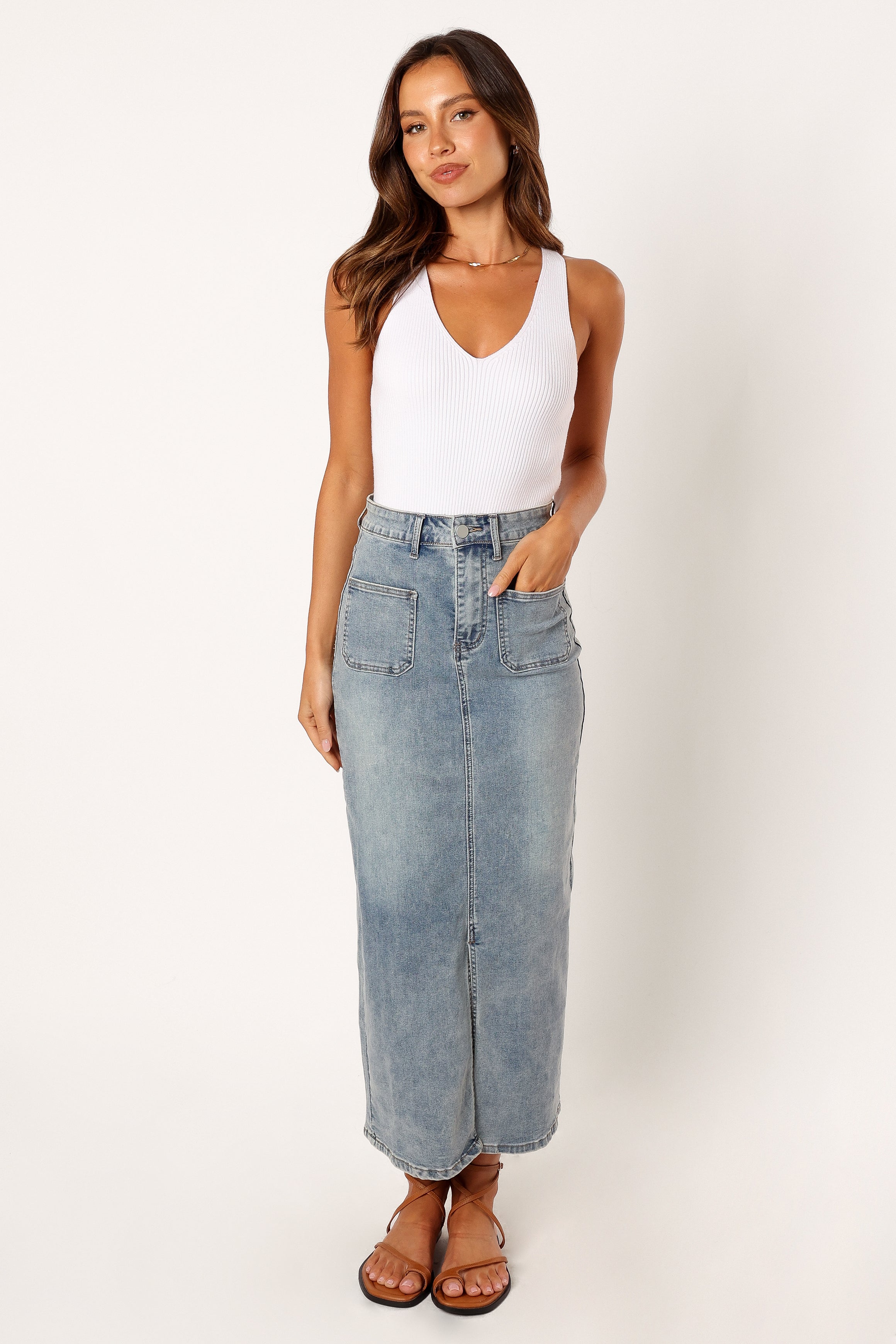 Petal and Pup USA TOPS Emily Rib Top - White