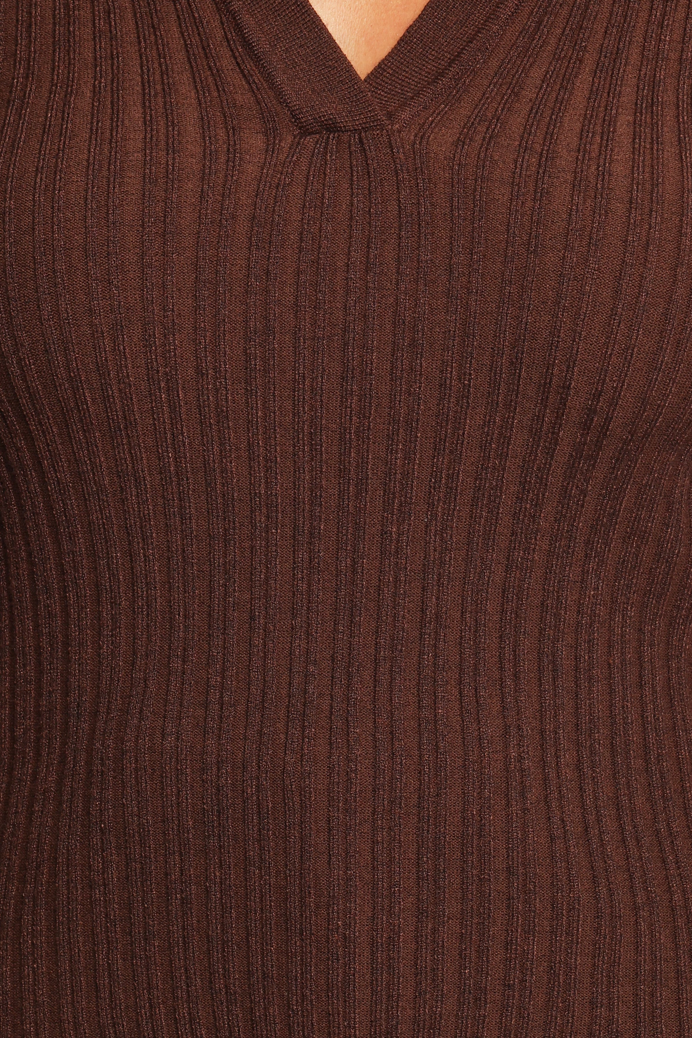 Petal and Pup USA TOPS Emmerson Long Sleeve Knit Top - Chocolate
