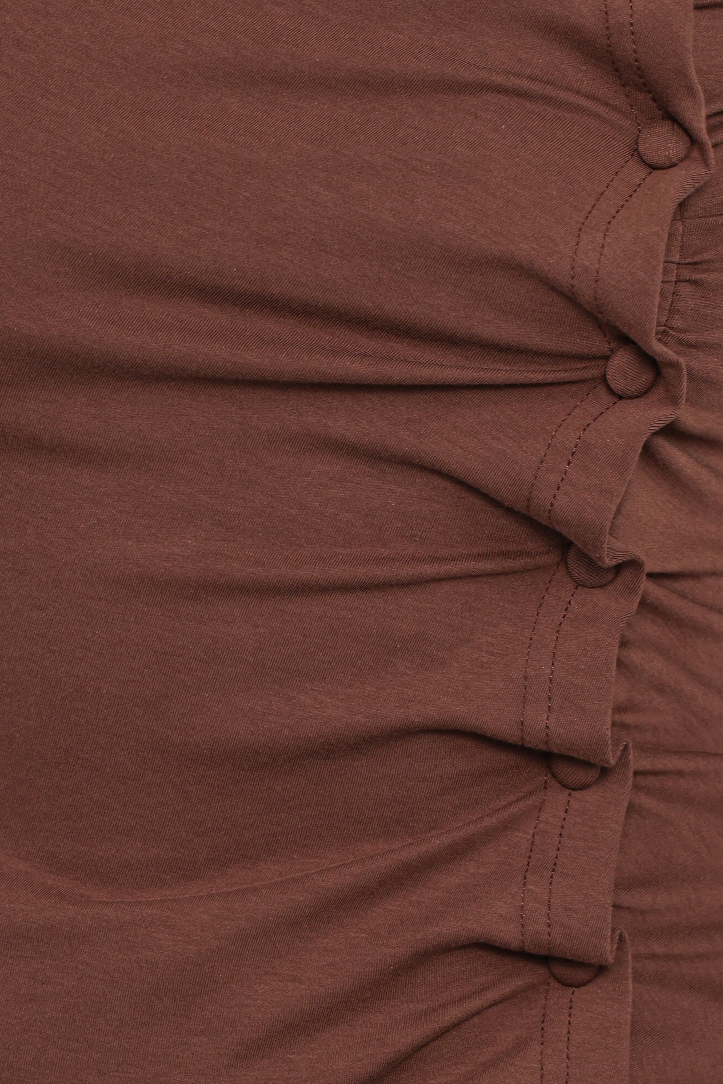 Petal and Pup USA TOPS Ethel Asymmetrical Knit Top - Chocolate