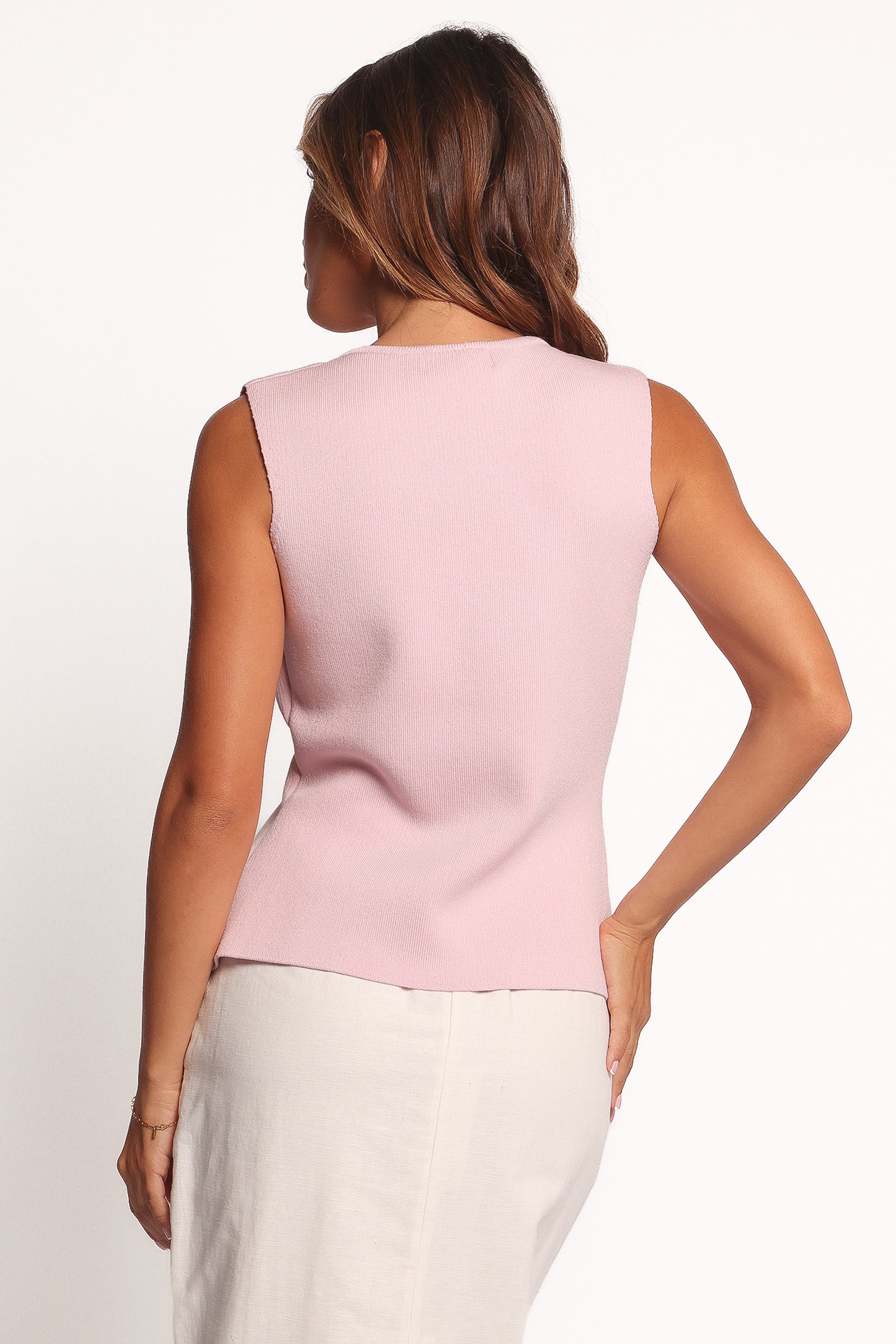 Petal and Pup USA TOPS Everlee Knit Vest Top - Pink
