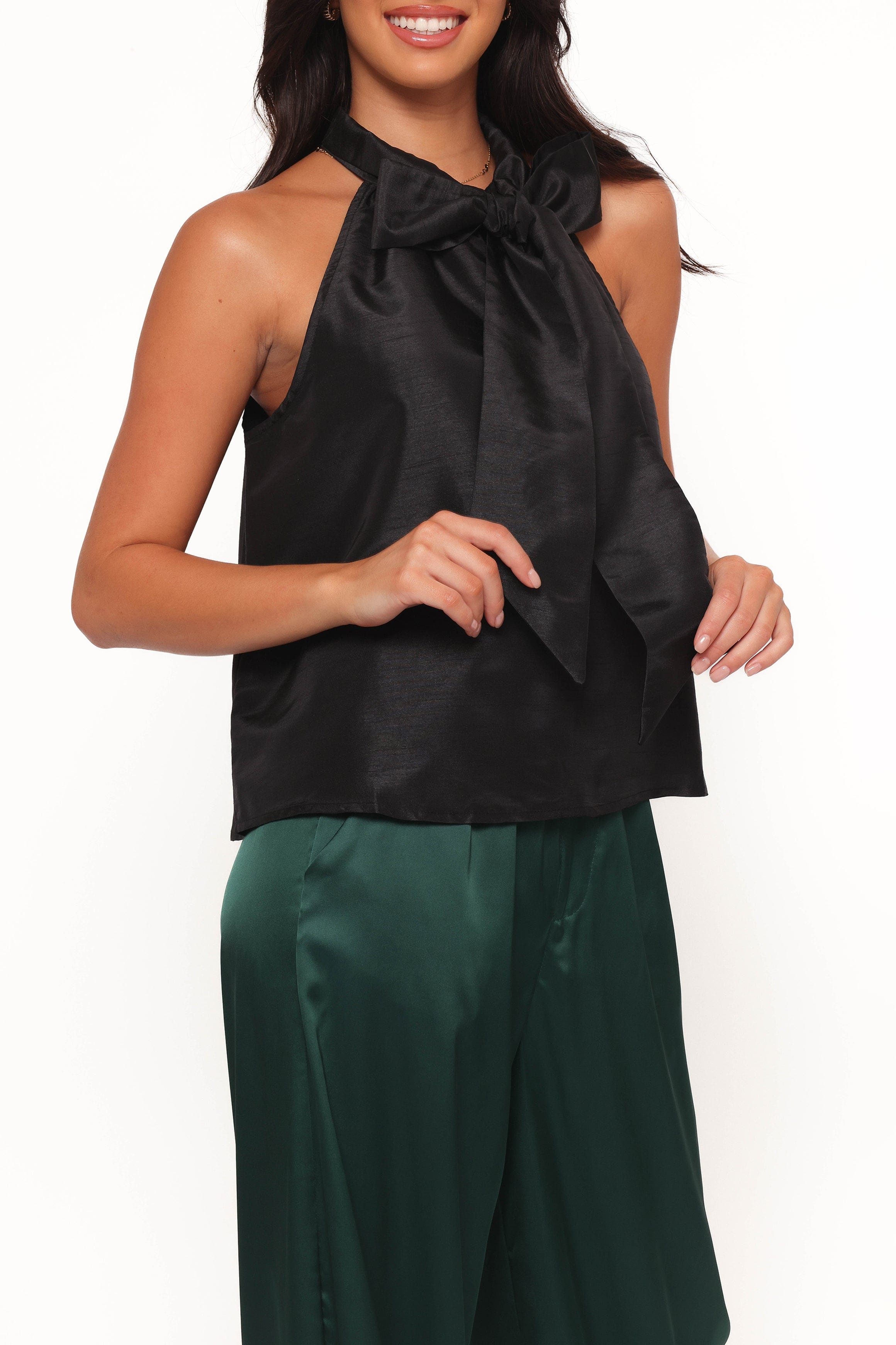 Petal and Pup USA TOPS Faith Bow Top - Black