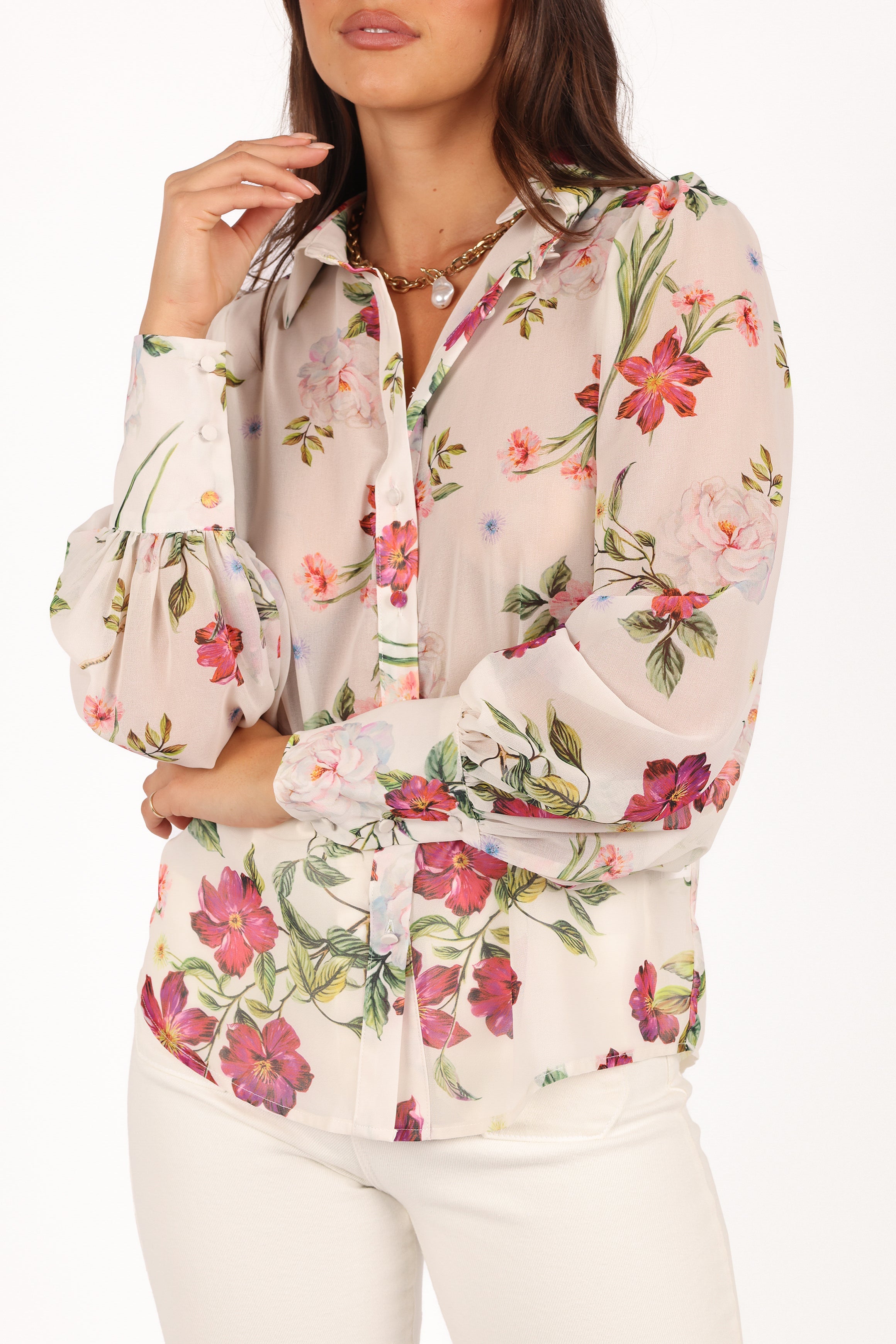 Petal and Pup USA TOPS Fleetwood Blouse - Jaci White