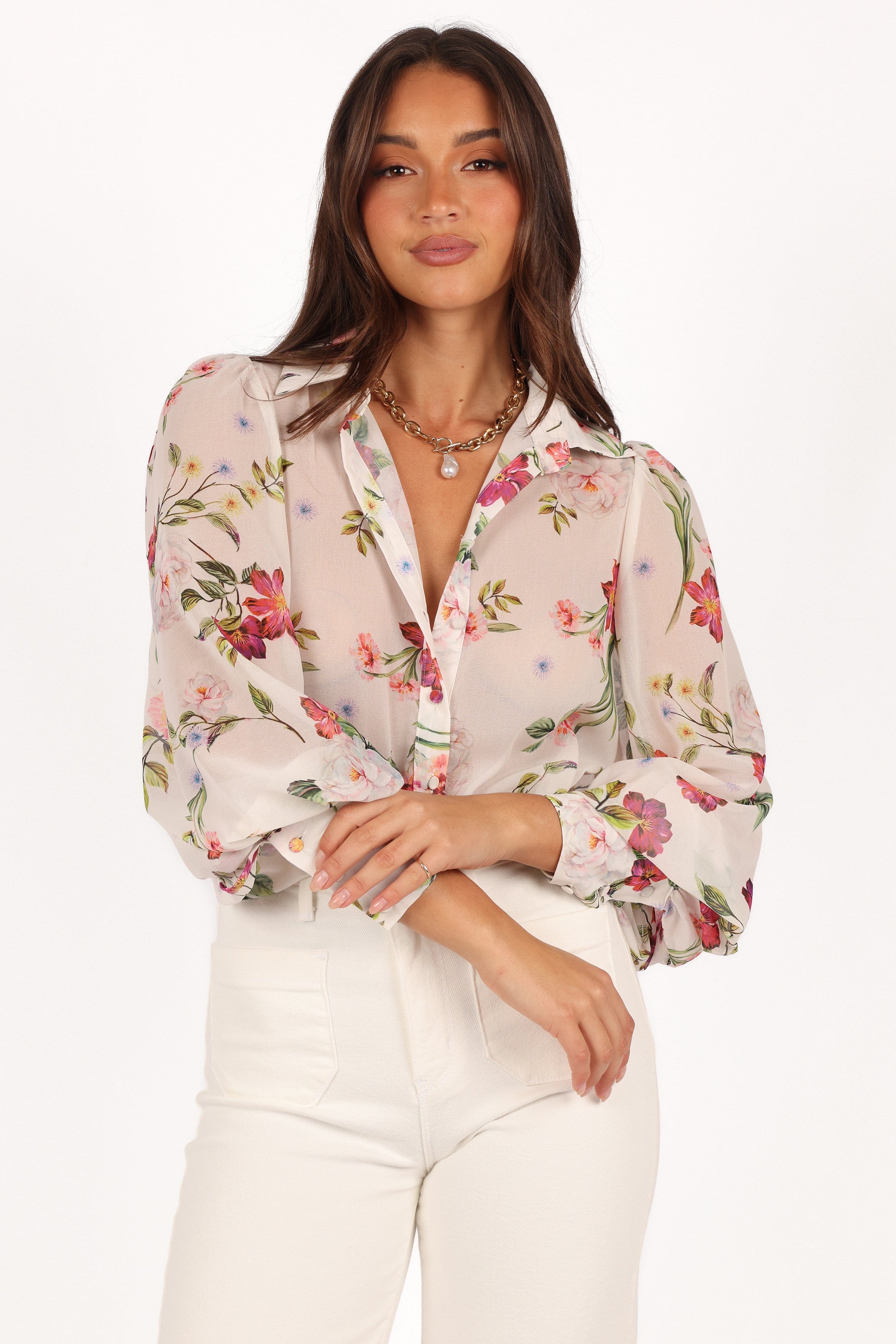 Petal and Pup USA TOPS Fleetwood Blouse - Jaci White