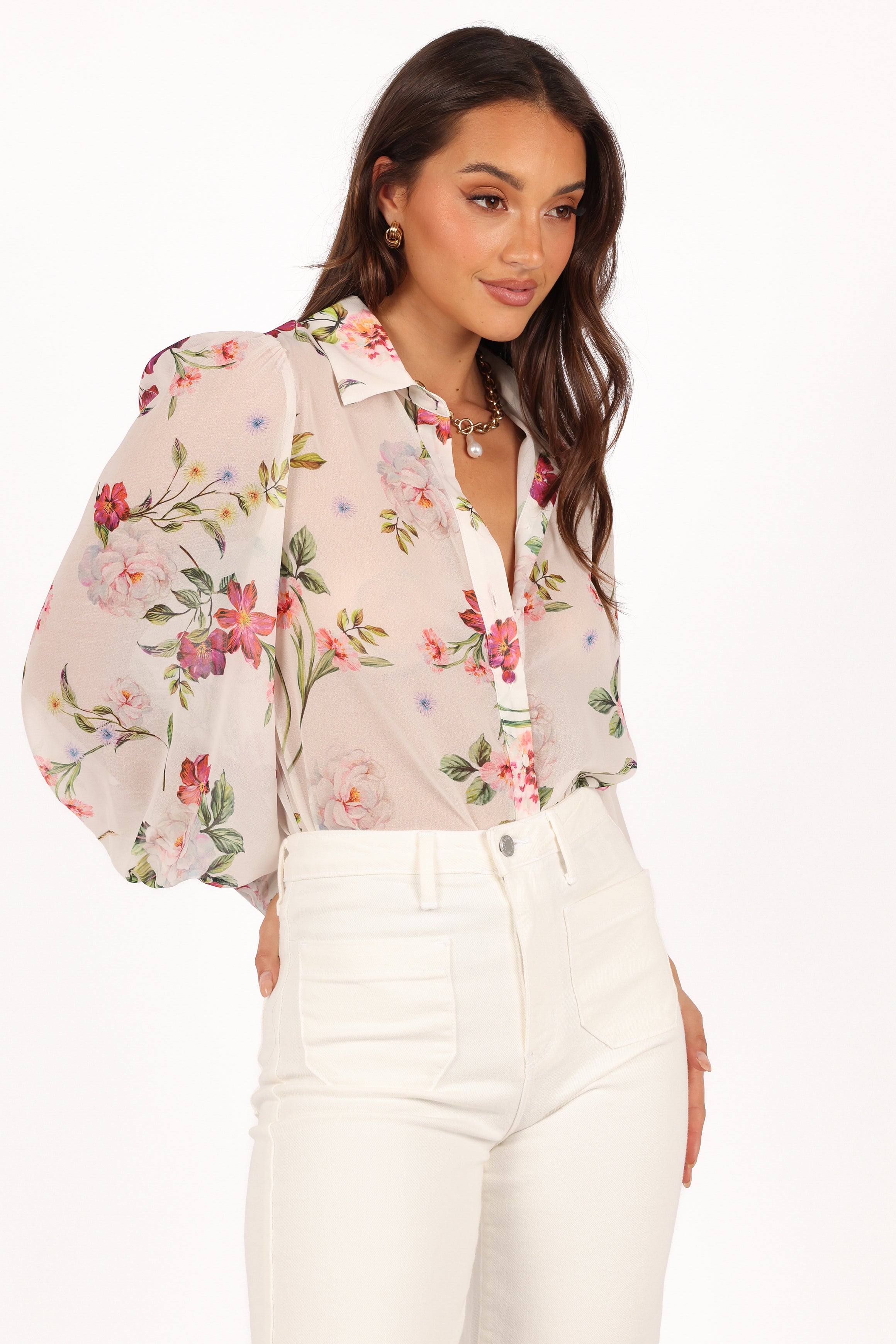 Petal and Pup USA TOPS Fleetwood Blouse - Jaci White