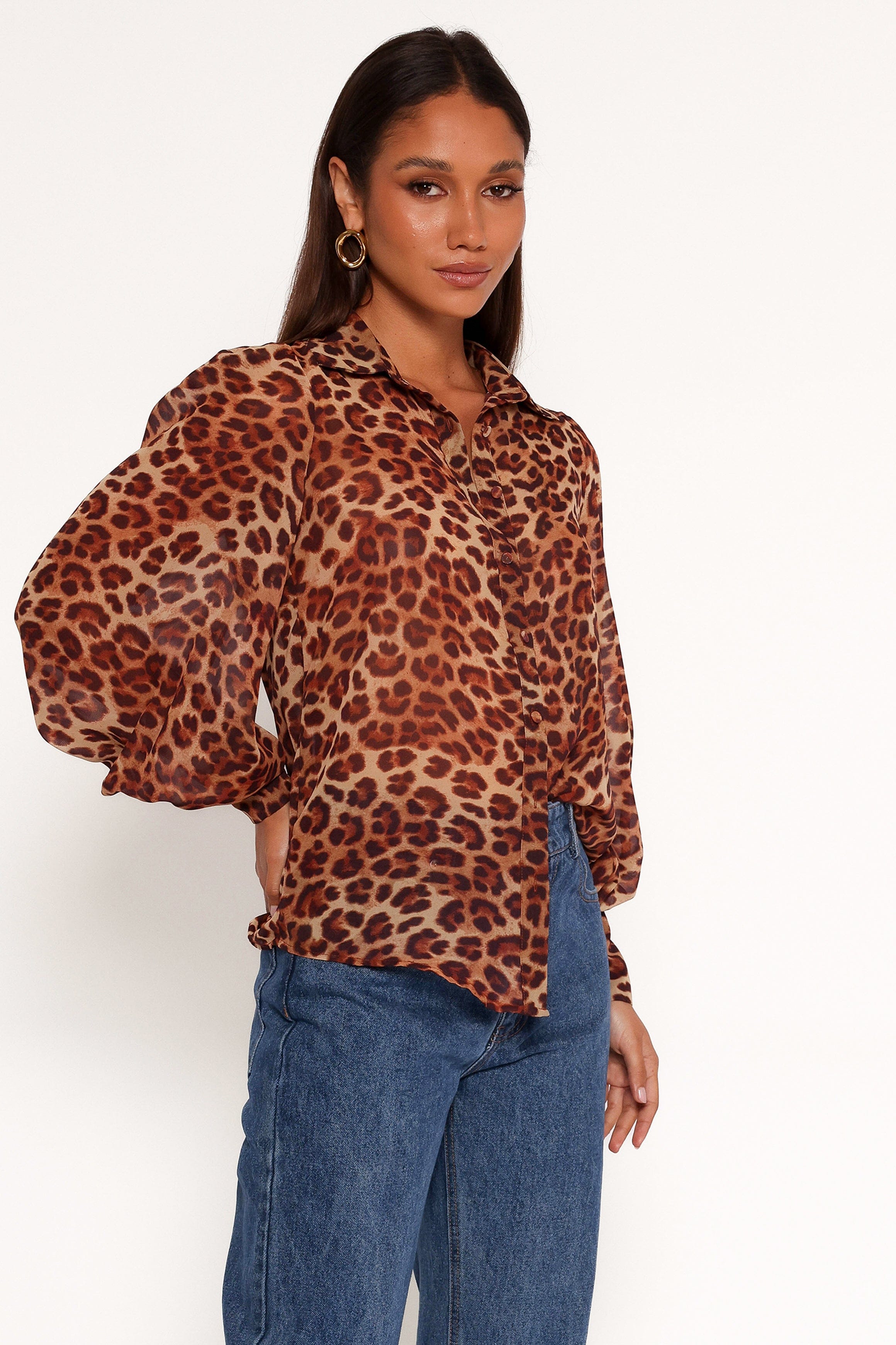 Petal and Pup USA TOPS Fleetwood Blouse - Leopard