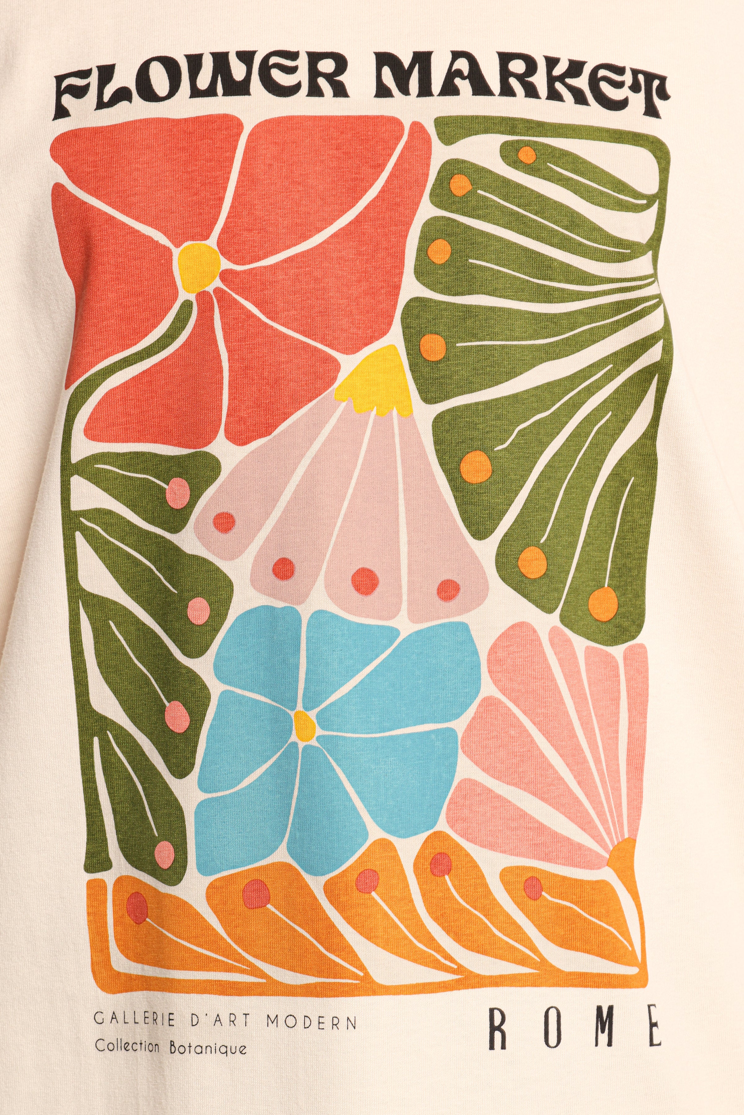 Petal and Pup USA TOPS Flower Market Long Sleeve Tee - Cream