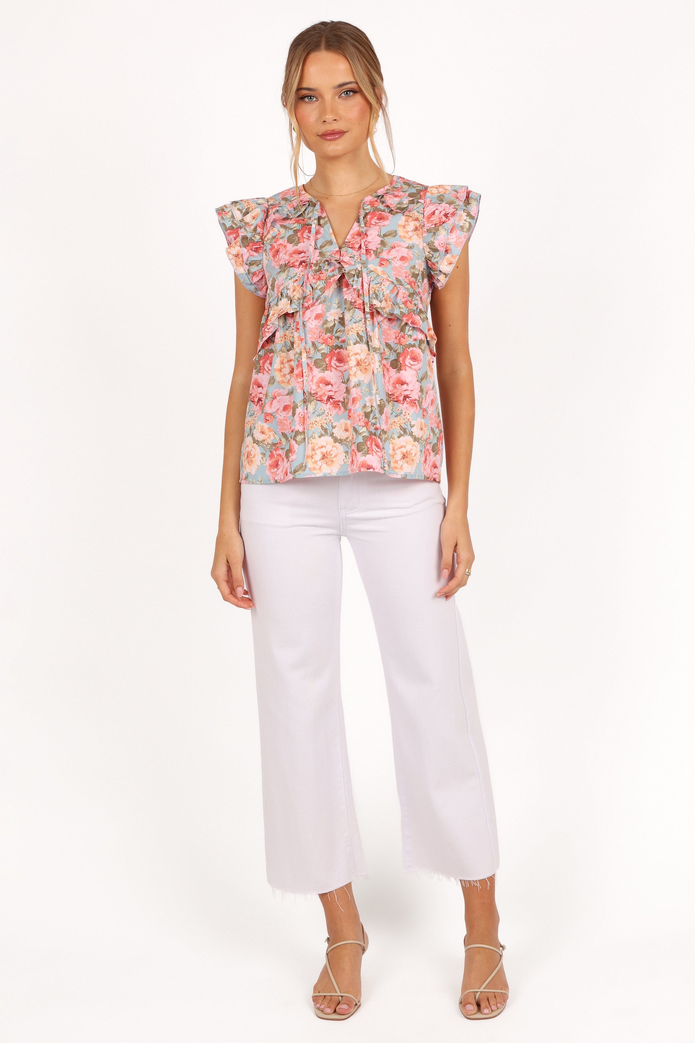 Petal and Pup USA TOPS Gracey Top - Vintage Blue