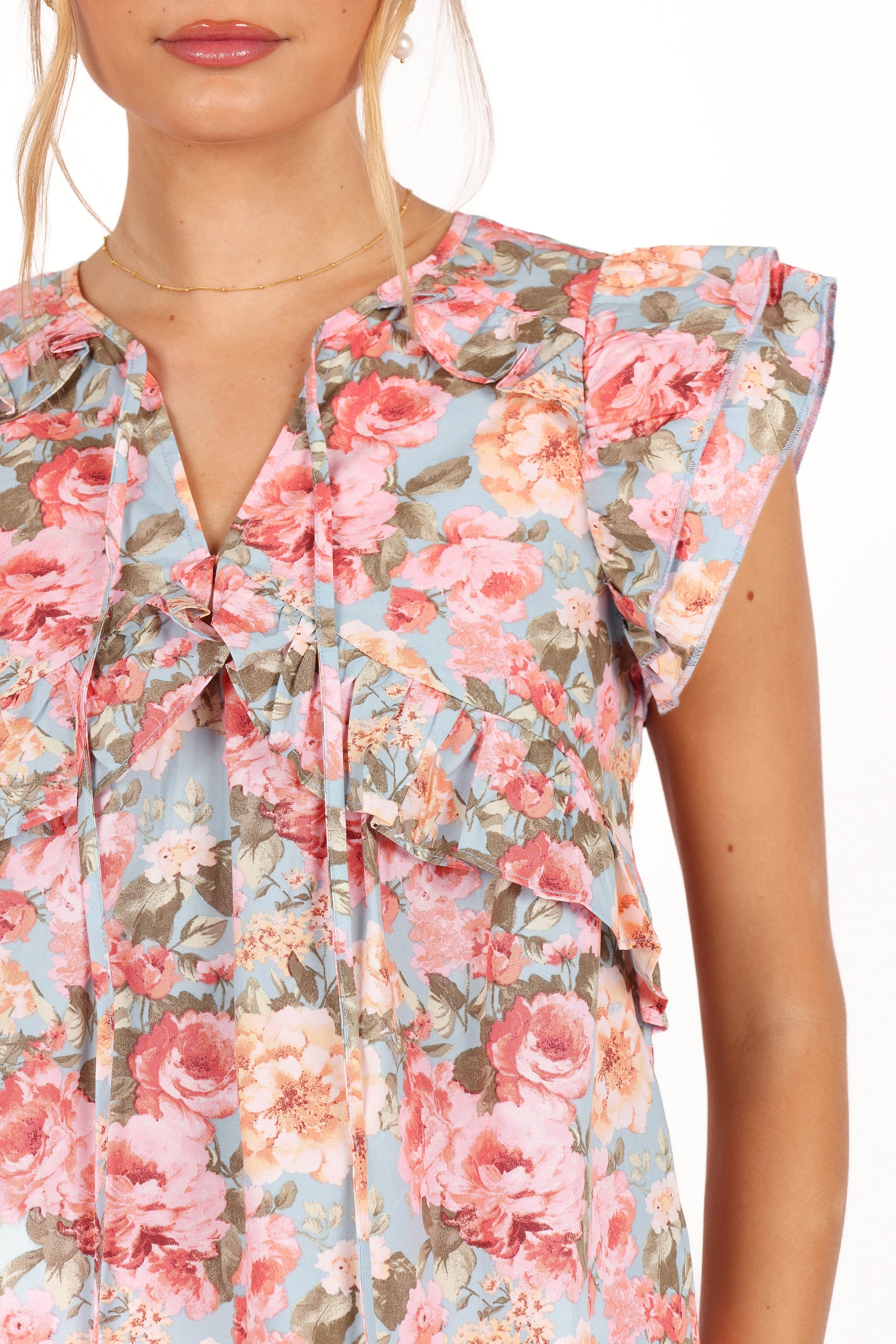 Petal and Pup USA TOPS Gracey Top - Vintage Blue