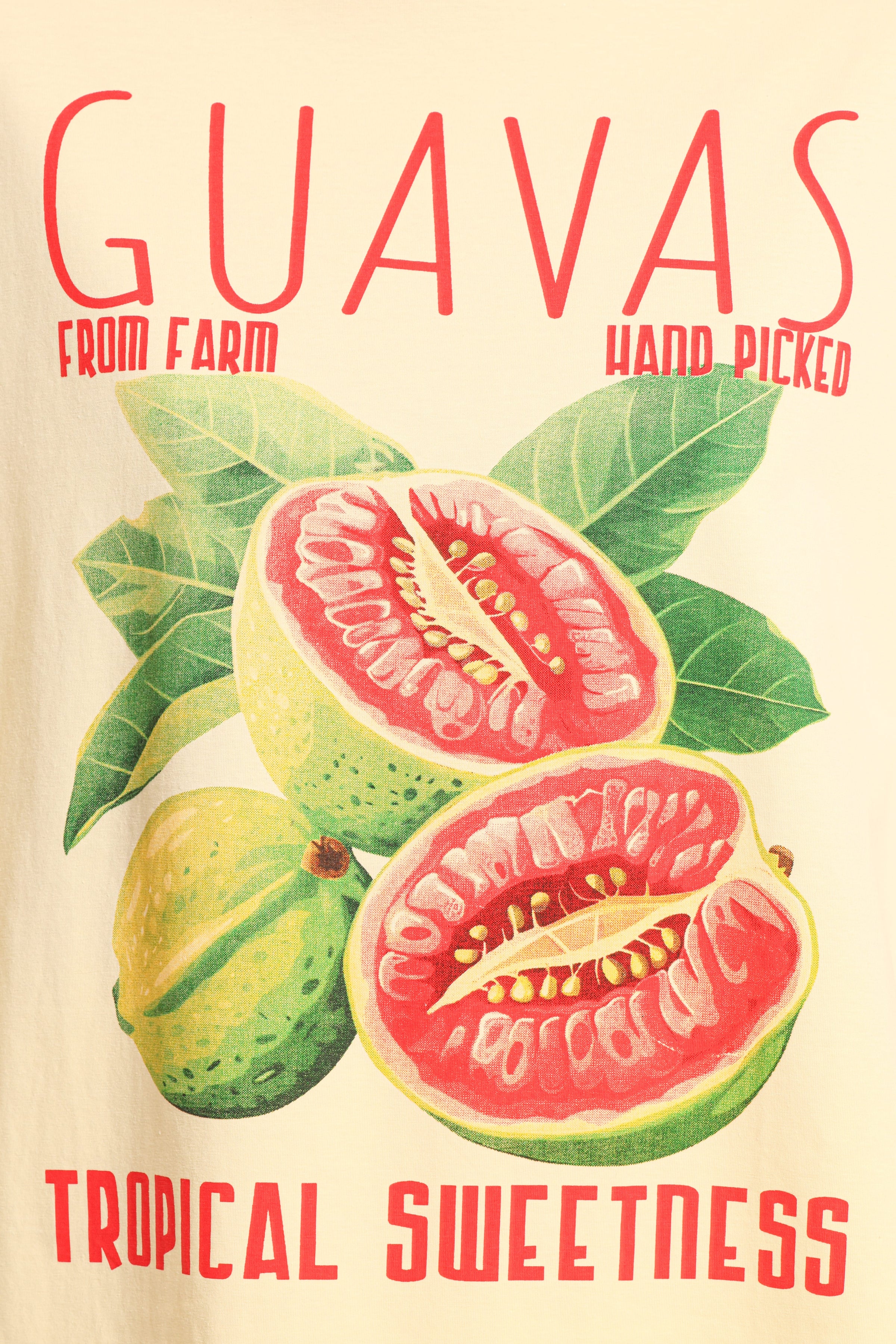 Petal and Pup USA TOPS Guavas Graphic Tee - Pale Yellow