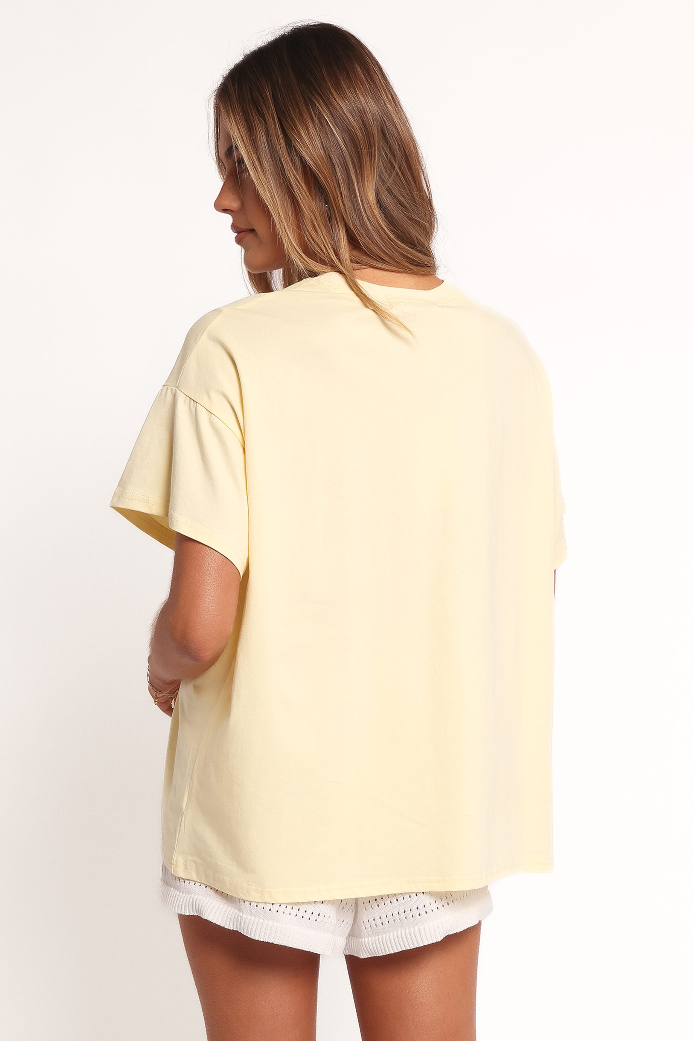 Petal and Pup USA TOPS Guavas Graphic Tee - Pale Yellow