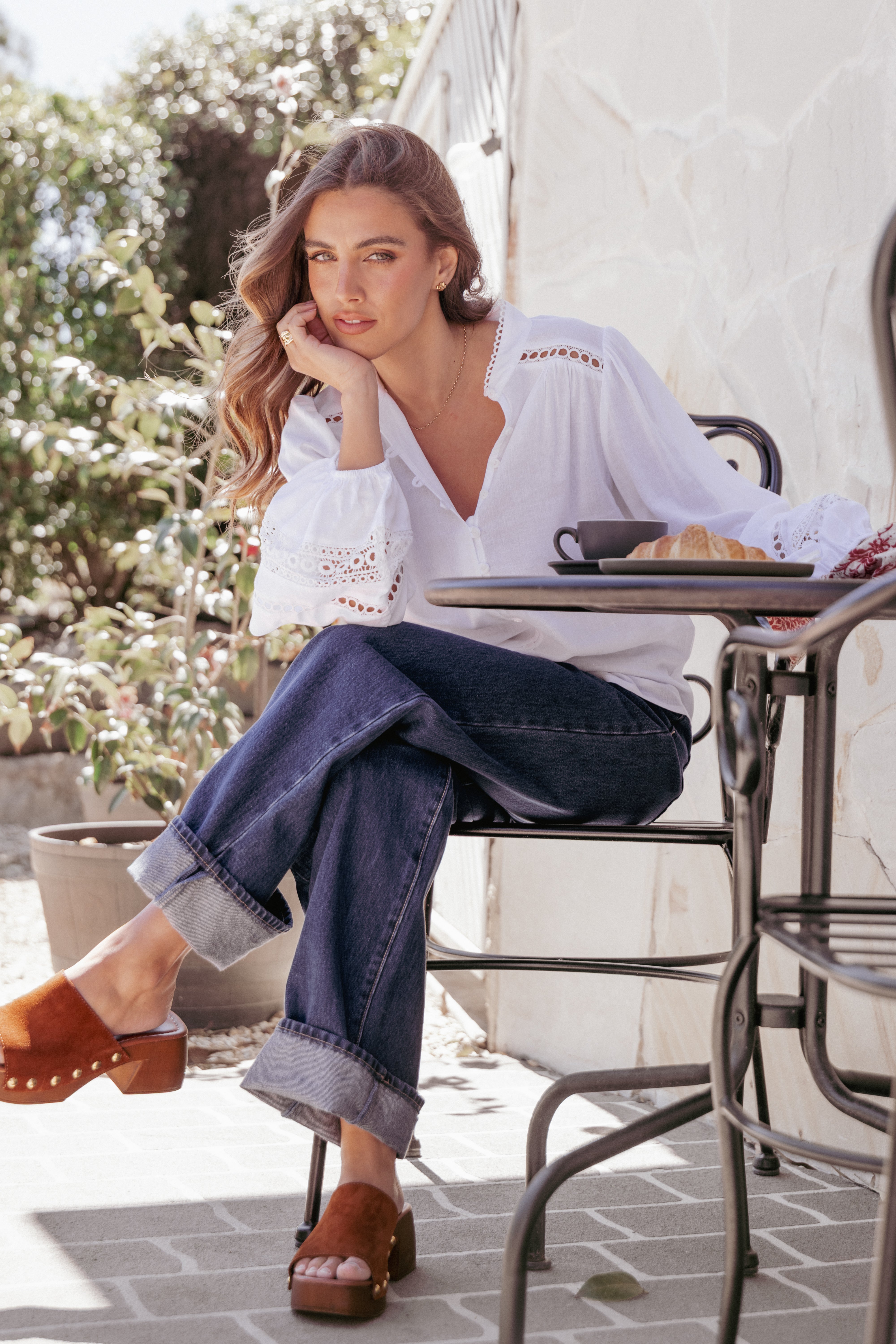 Petal and Pup USA TOPS Hani Blouse - White