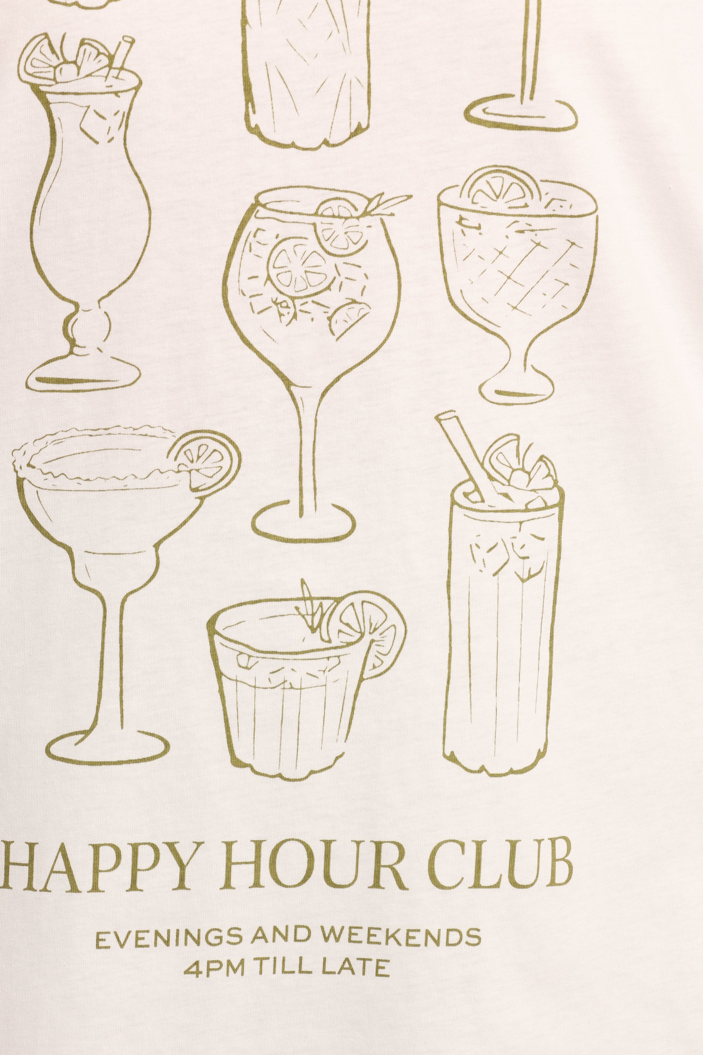 Petal and Pup USA TOPS Happy Hour Tee - White