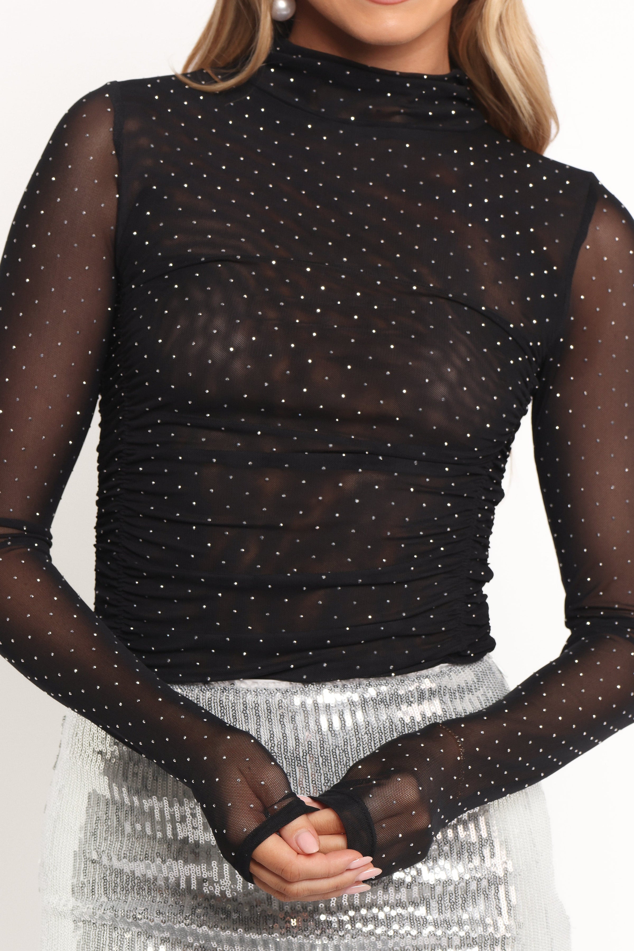 Petal and Pup USA TOPS Hia Mesh Top - Black