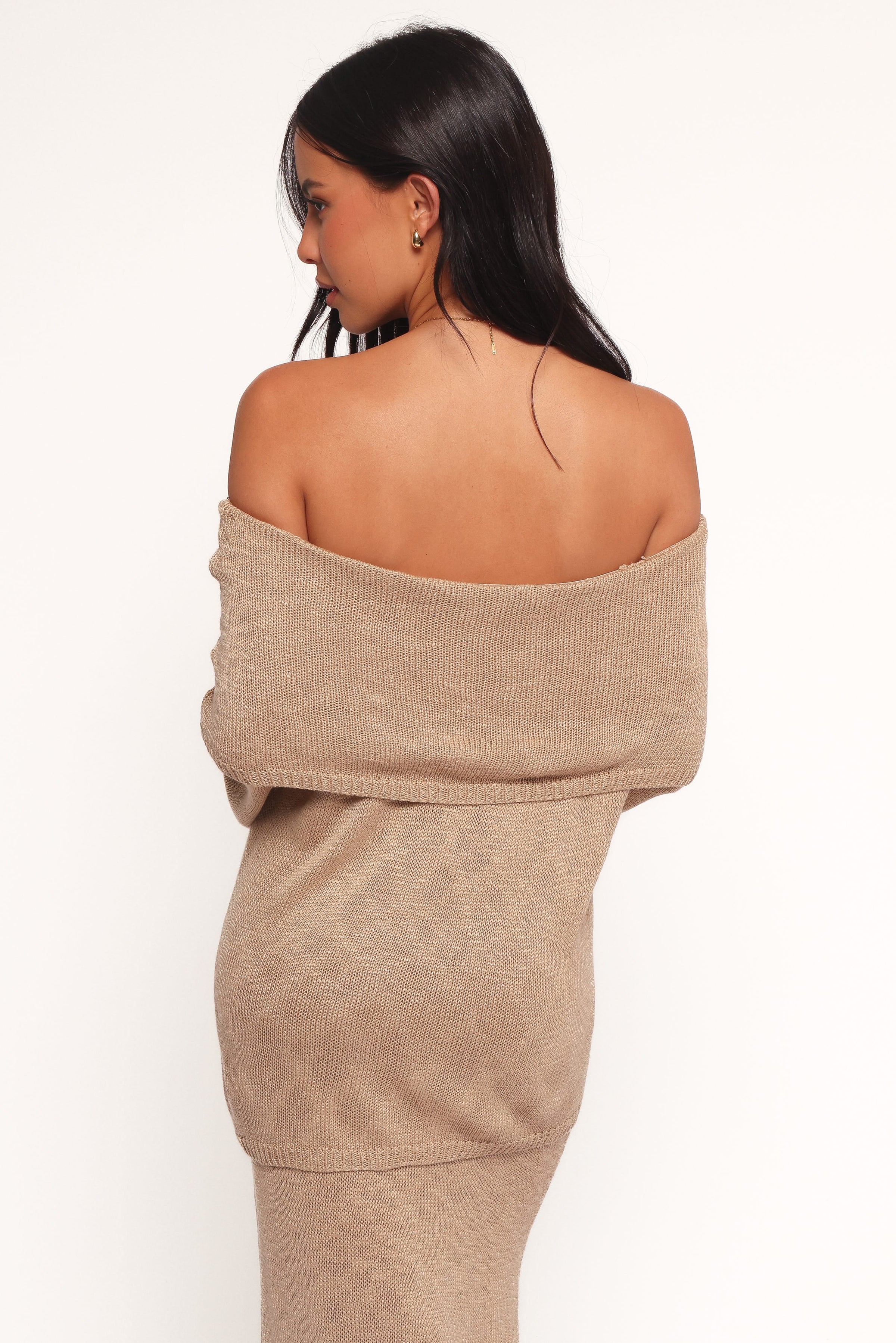 Petal and Pup USA TOPS Indya Off Shoulder Top - Mocha