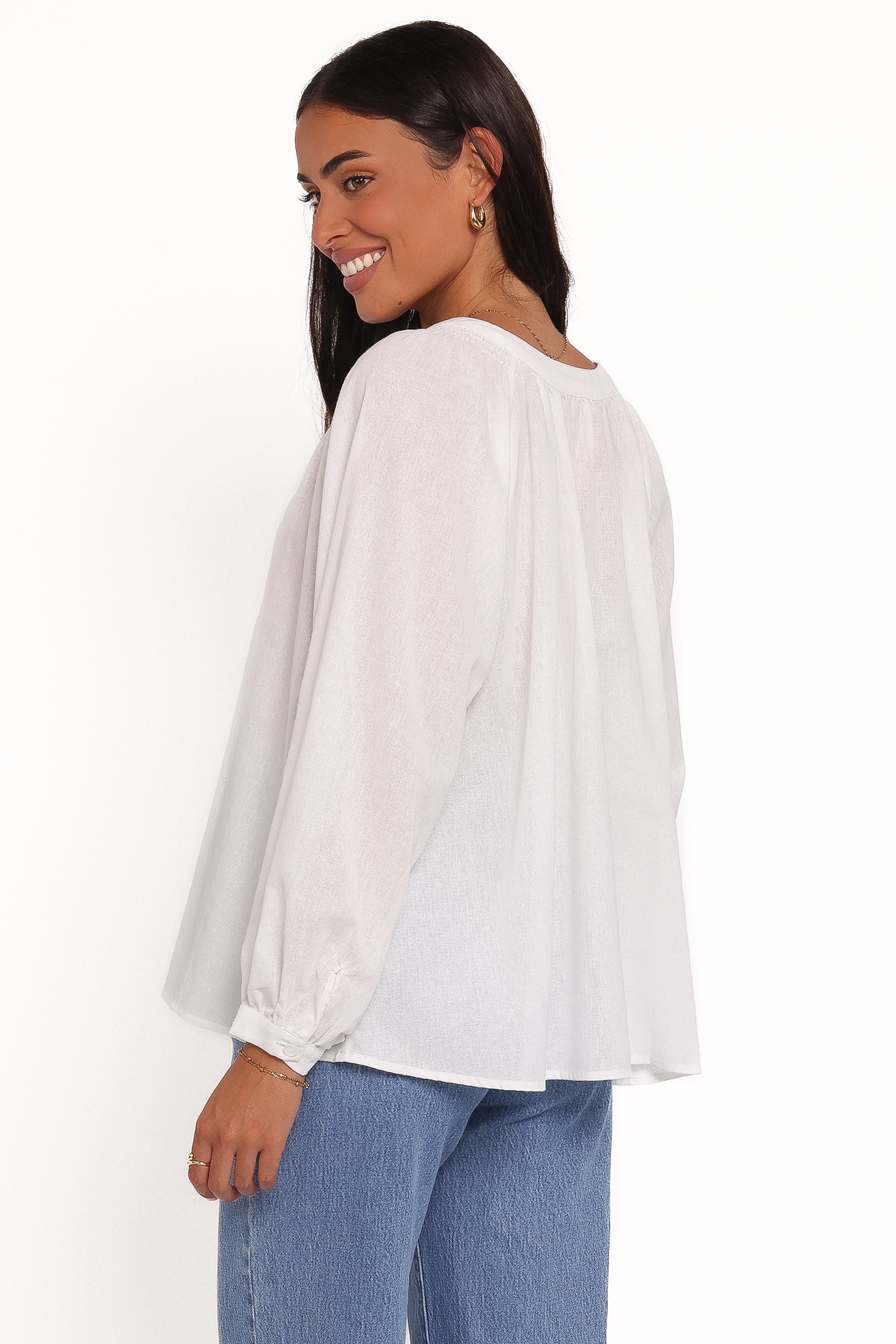 Petal and Pup USA TOPS Irisa Shirt - White