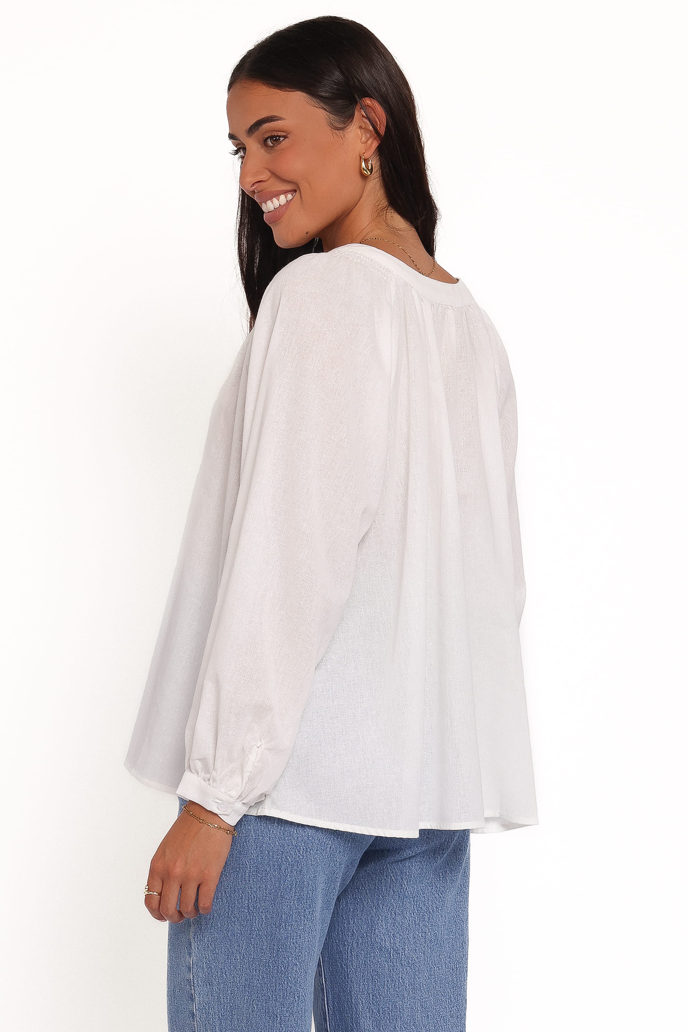Petal and Pup USA TOPS Irisa Shirt - White