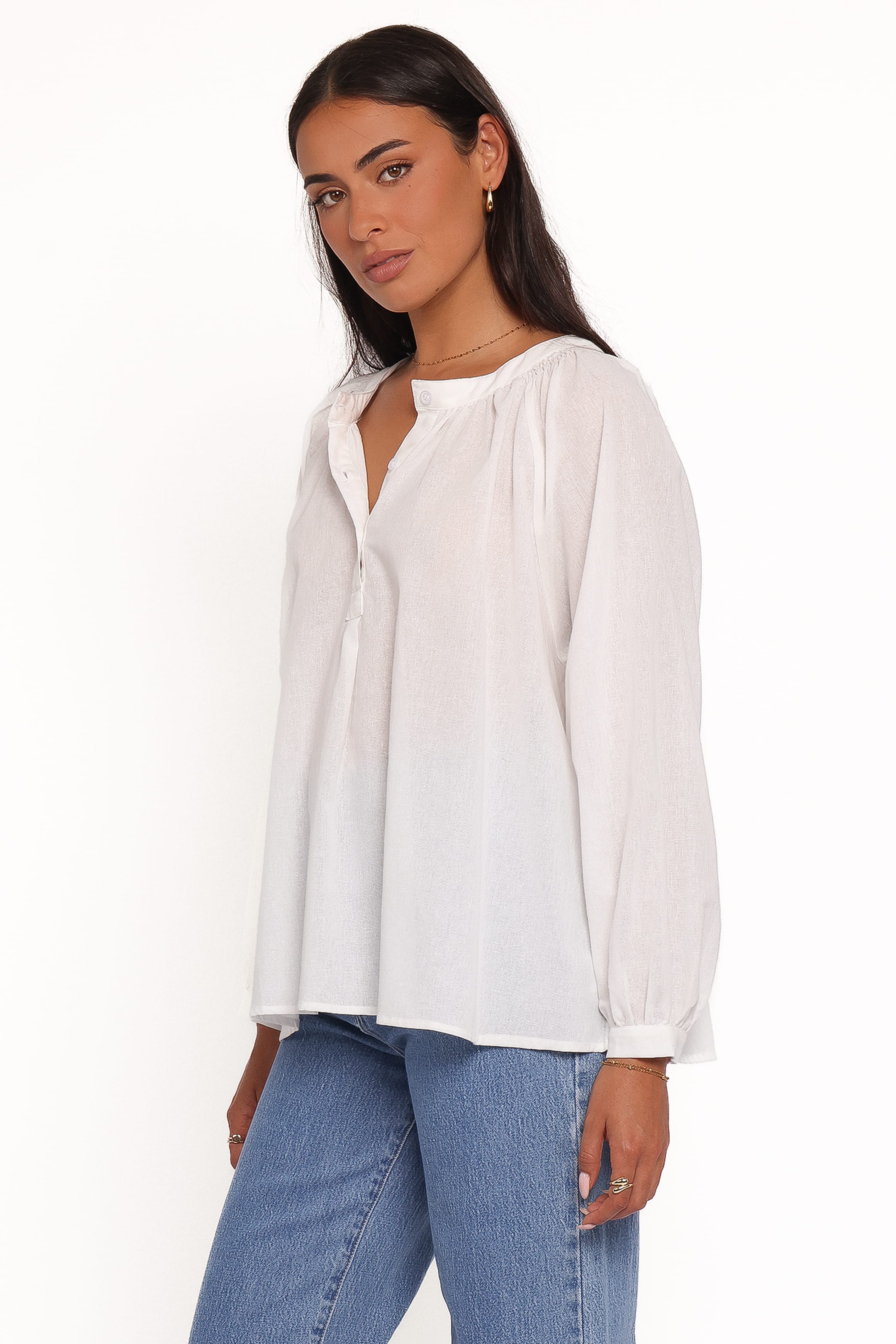 Petal and Pup USA TOPS Irisa Shirt - White