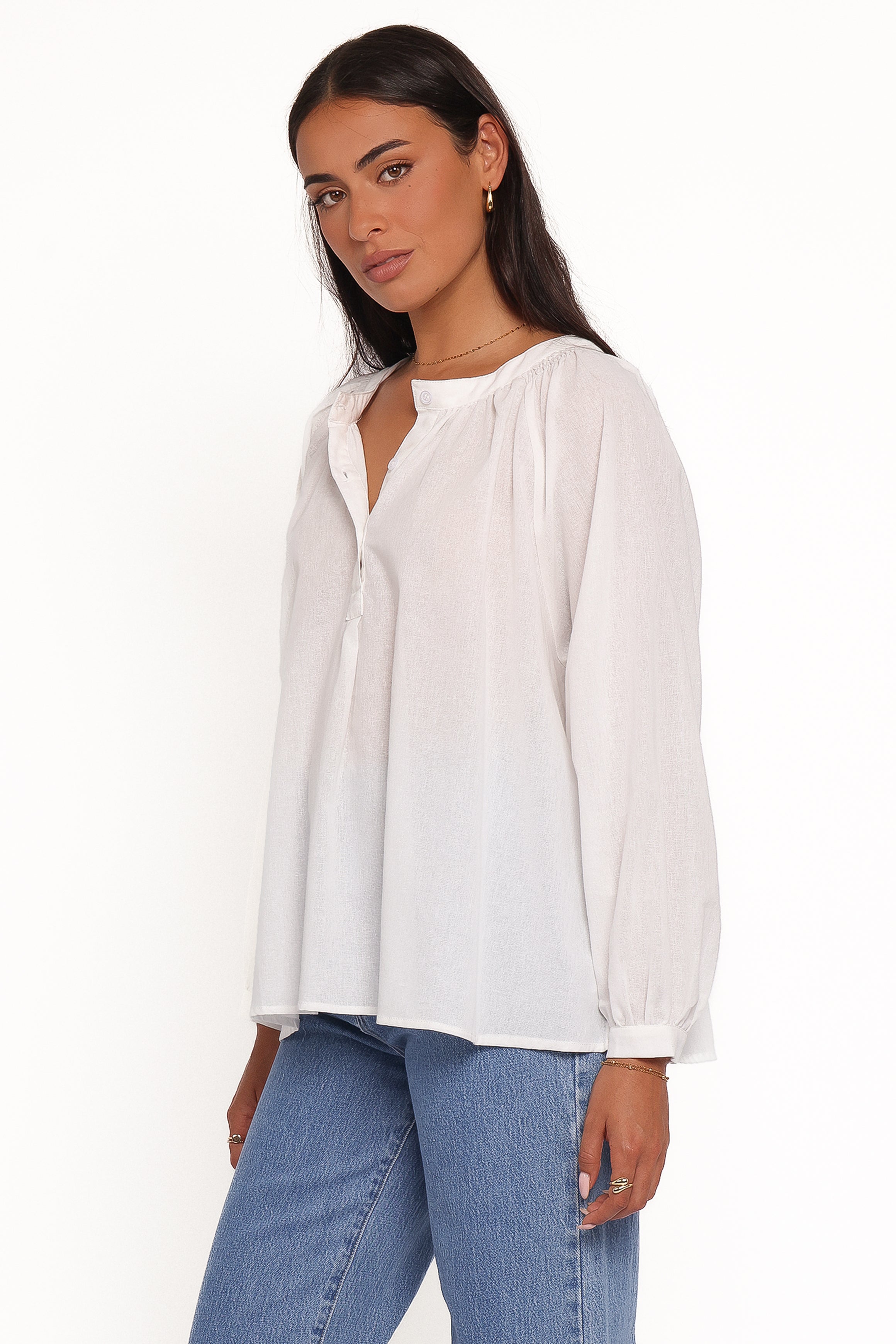 Petal and Pup USA TOPS Irisa Shirt - White