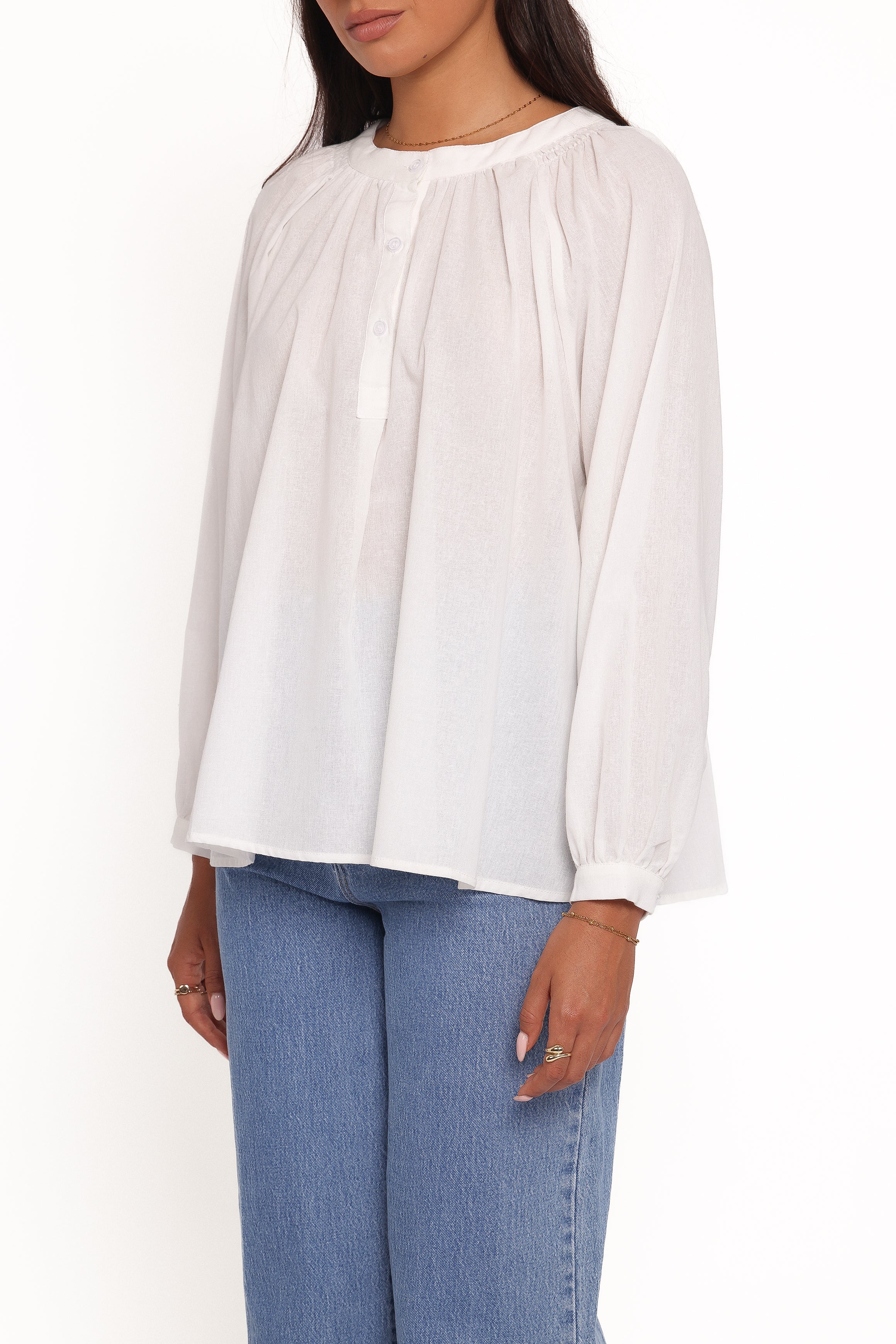 Petal and Pup USA TOPS Irisa Shirt - White