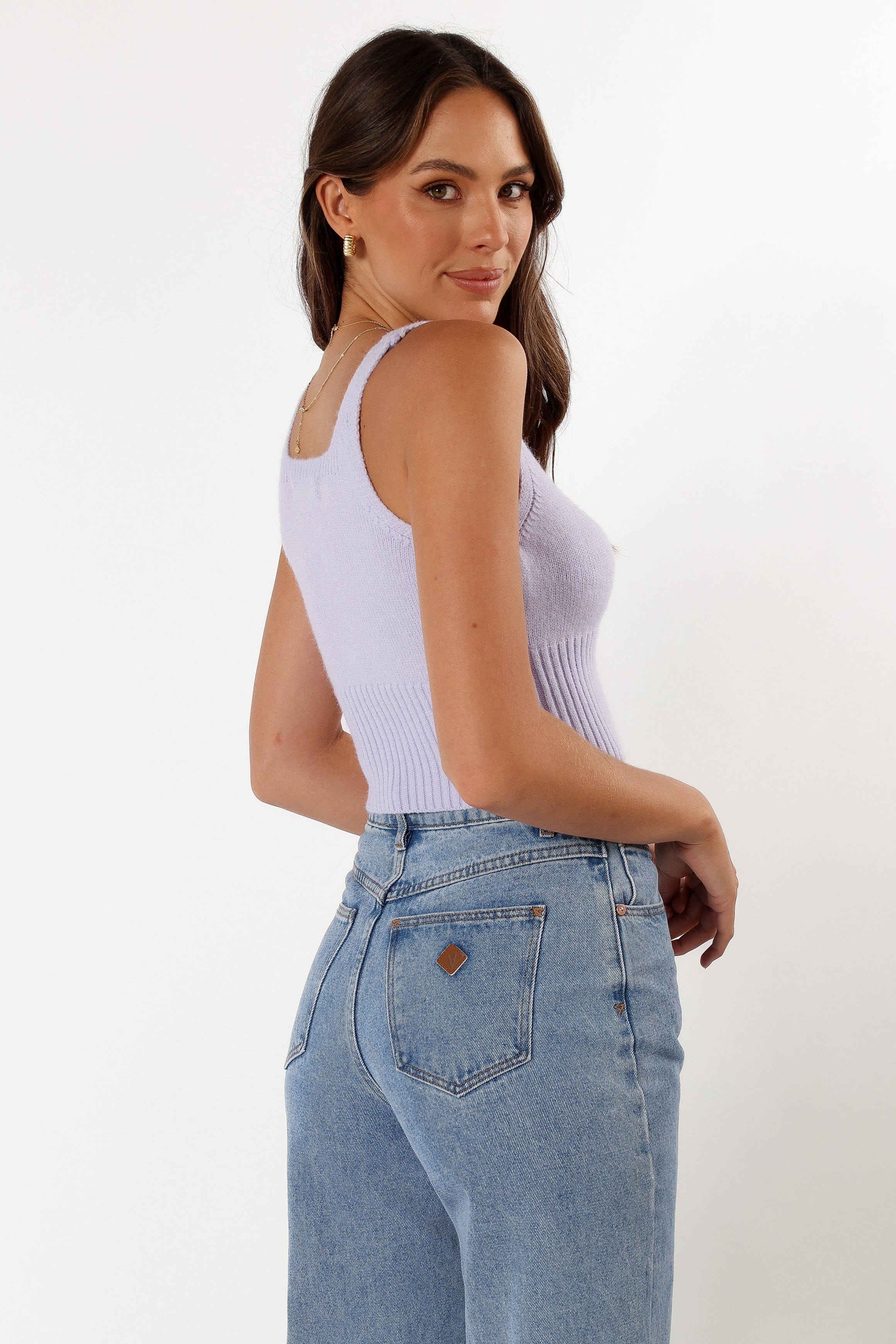 Petal and Pup USA TOPS Isabel Sweater Top - Lilac