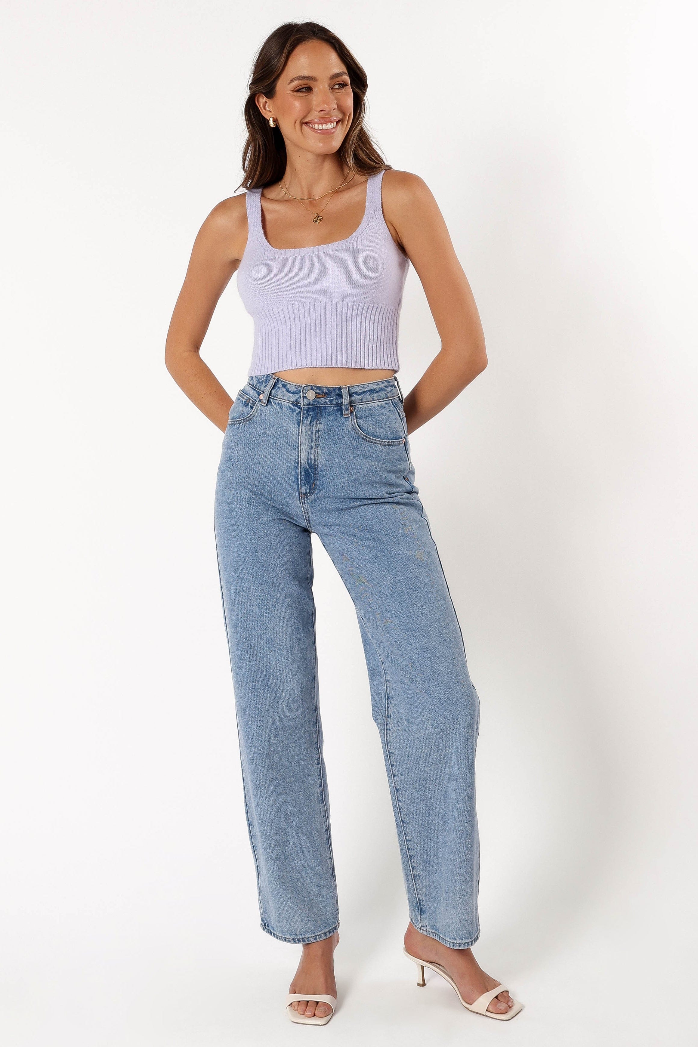 Petal and Pup USA TOPS Isabel Sweater Top - Lilac