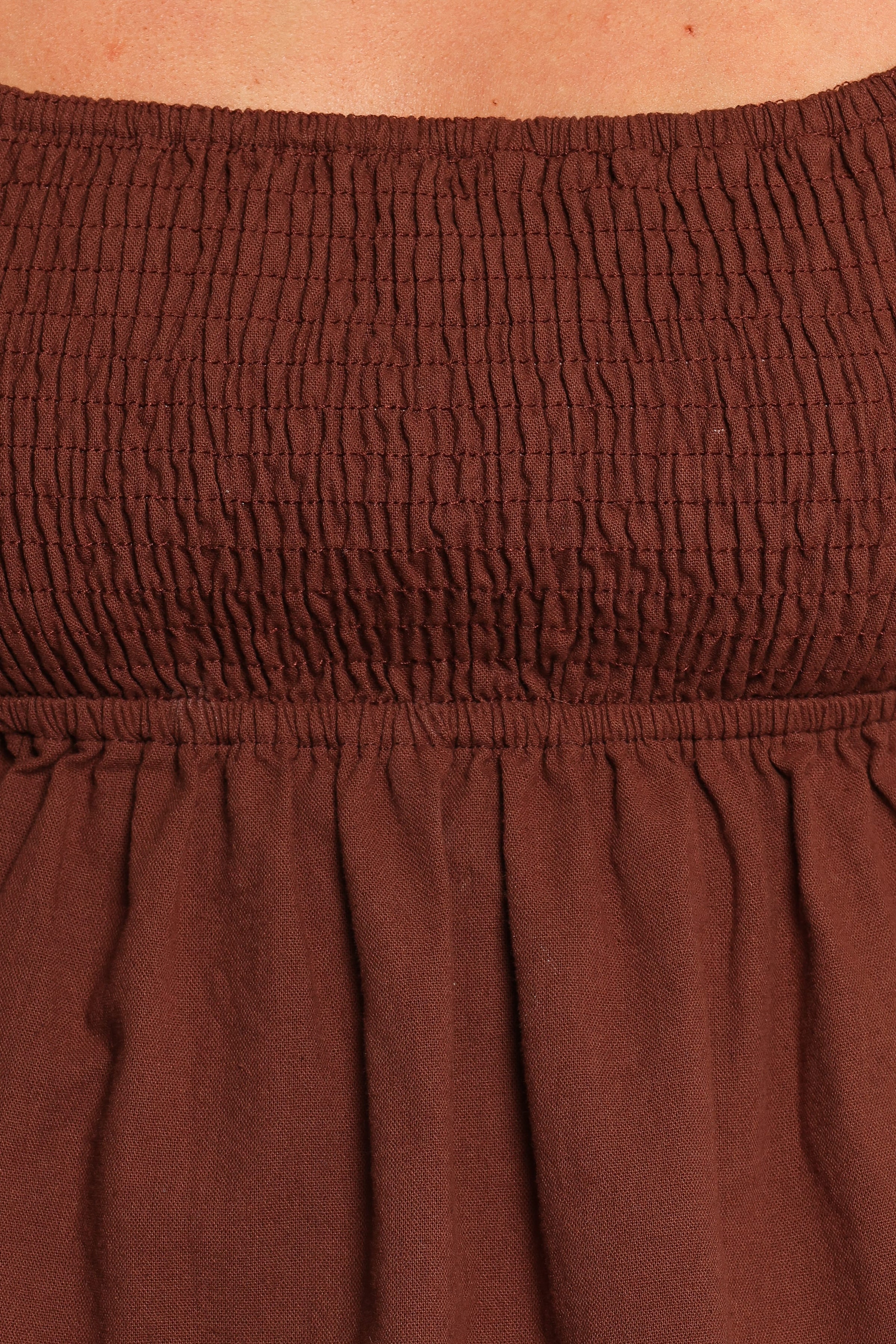 Petal and Pup USA TOPS Jemima Puff Sleeve Top - Chocolate (Hold for Amazon)