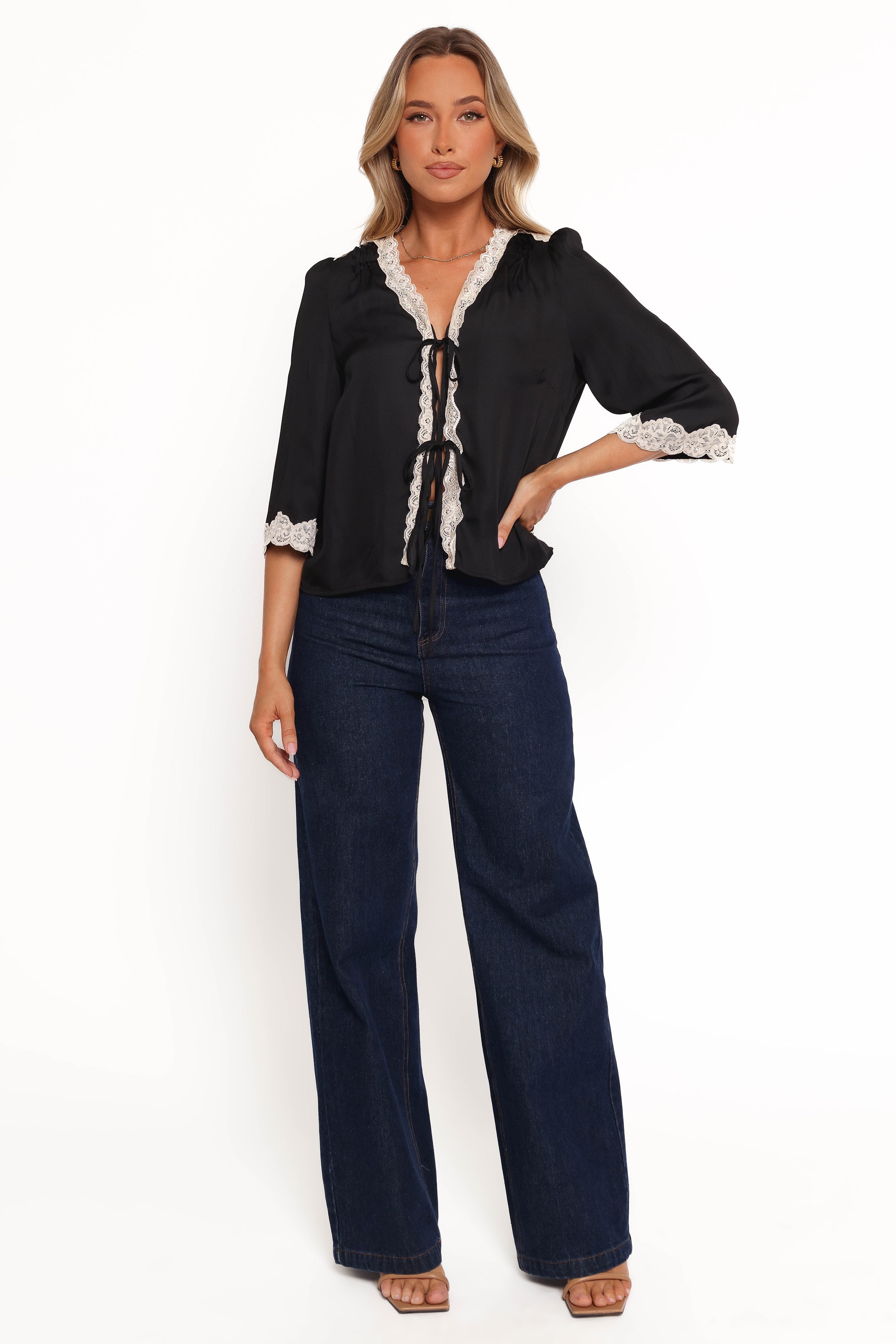 Petal and Pup USA TOPS Kelsea Top - Black